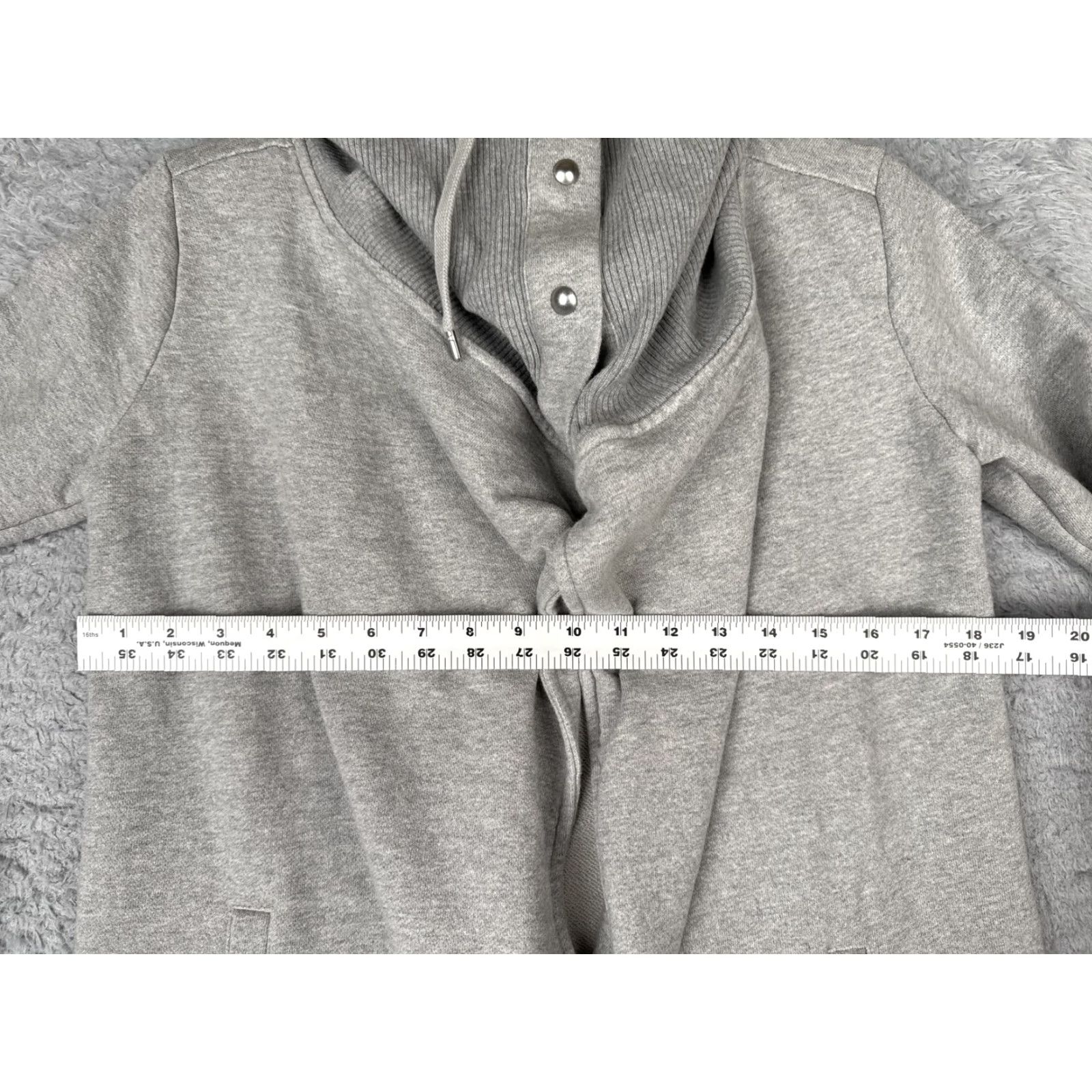 Athleta Athleta Jacket Womens XS Gray French Terry Hooded Full Zip Cardigan Sweatshirt Size XS / US 0-2 / IT 36-38 - 7 Thumbnail