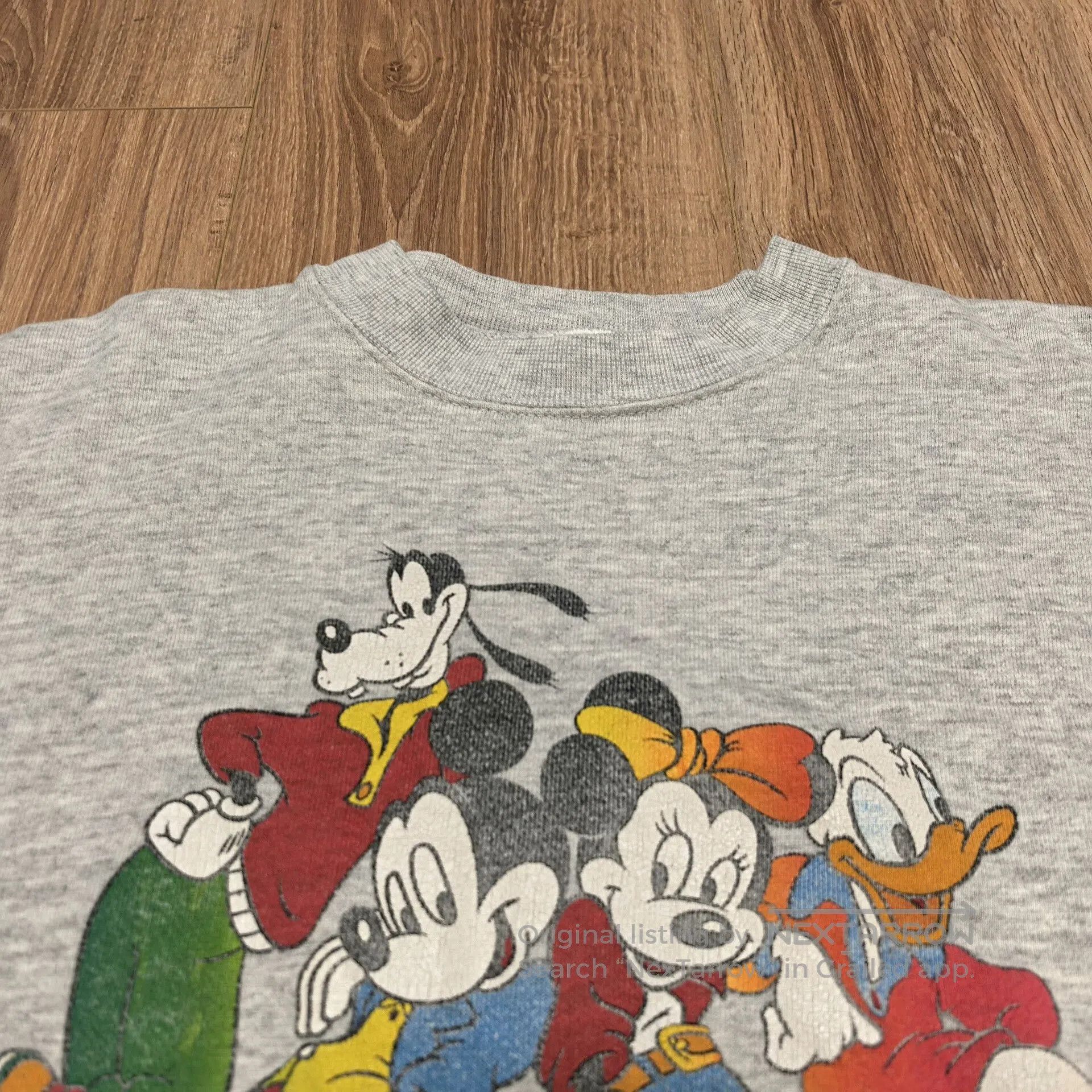 Vintage 90s Vintage Disney Print Sweatshirt. Size US XL / EU 56 / 4 - 5 Thumbnail