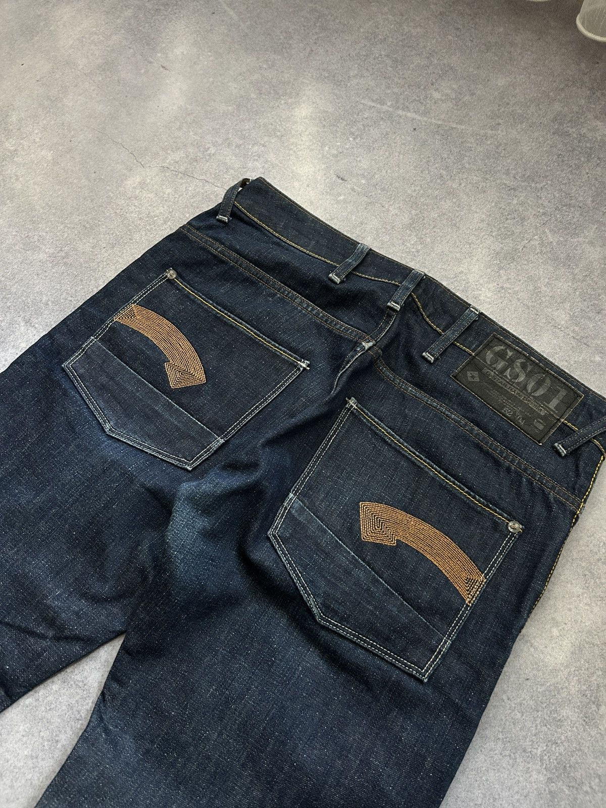 G-Star G star Raw Selvage Dark blue jeans mens 34/34 Size US 34 / EU 50 - 5 Thumbnail