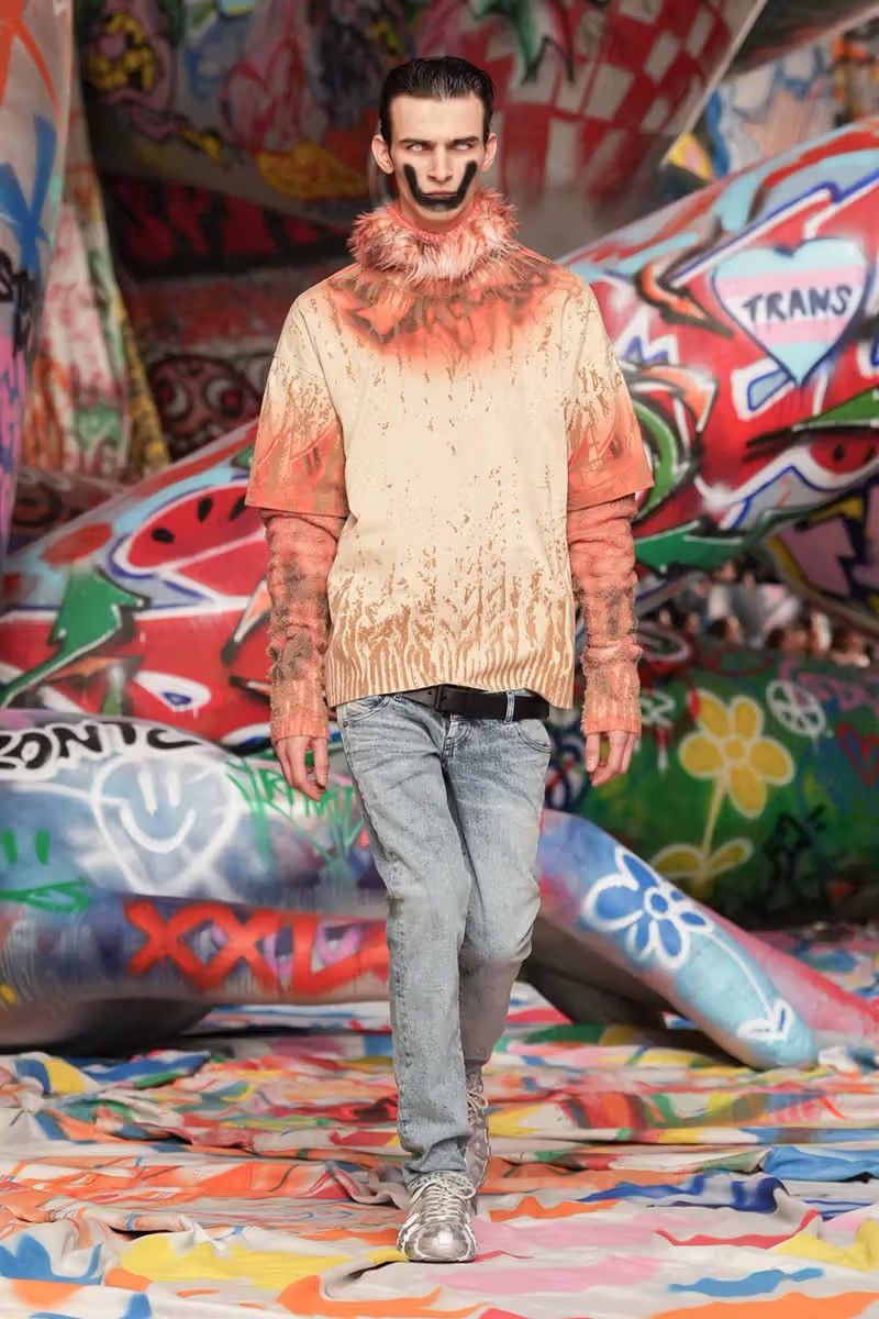 Diesel 2000s Diesel thavar distressed mudwash jeans Size US 30 / EU 46 - 2 Thumbnail