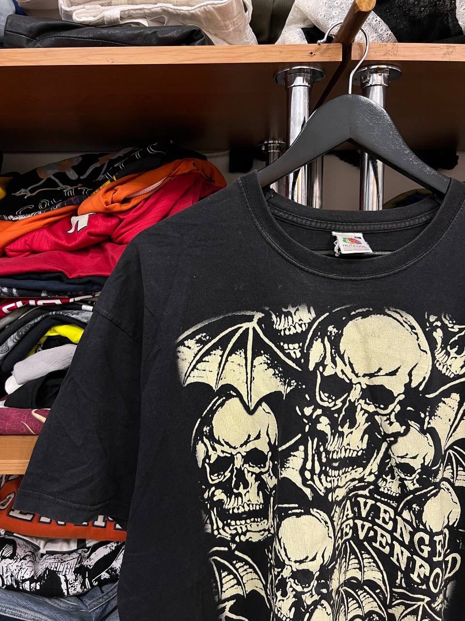 Affliction × Vintage Crazy vintage skull graphic emo goth t-shirt Size US XL / EU 56 / 4 - 2 Thumbnail