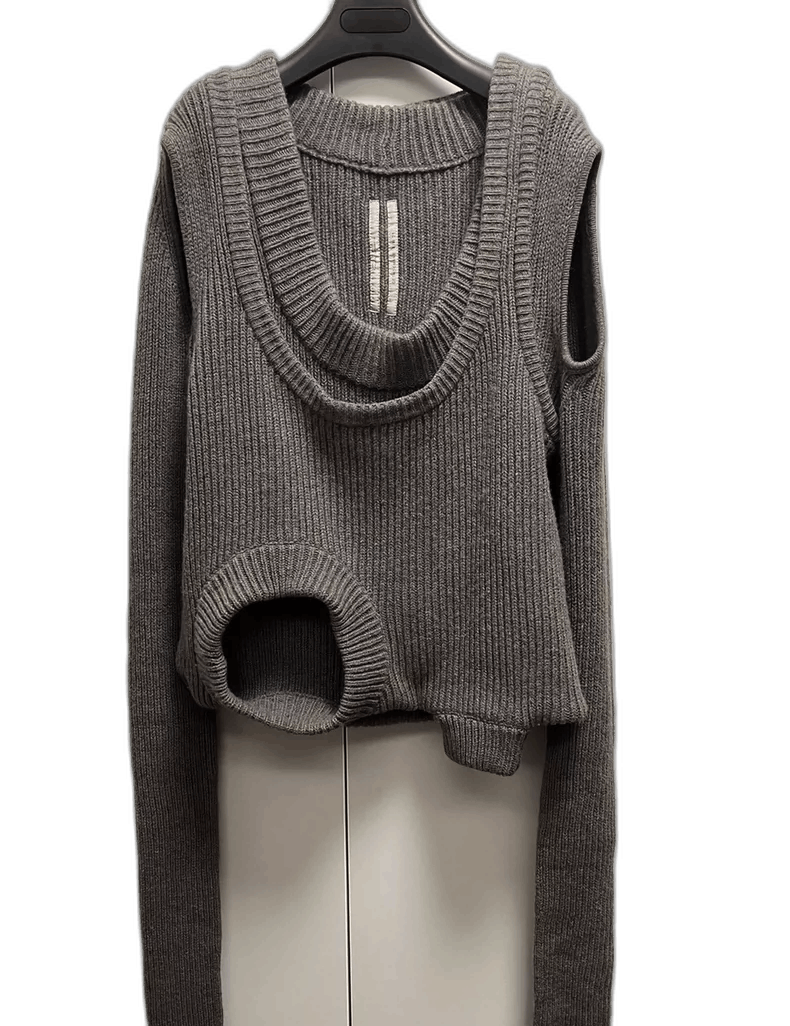 Rick Owens rick owens fw21 gethsemane banana sweater Size US L / EU 52-54 / 3 - 1 Thumbnail