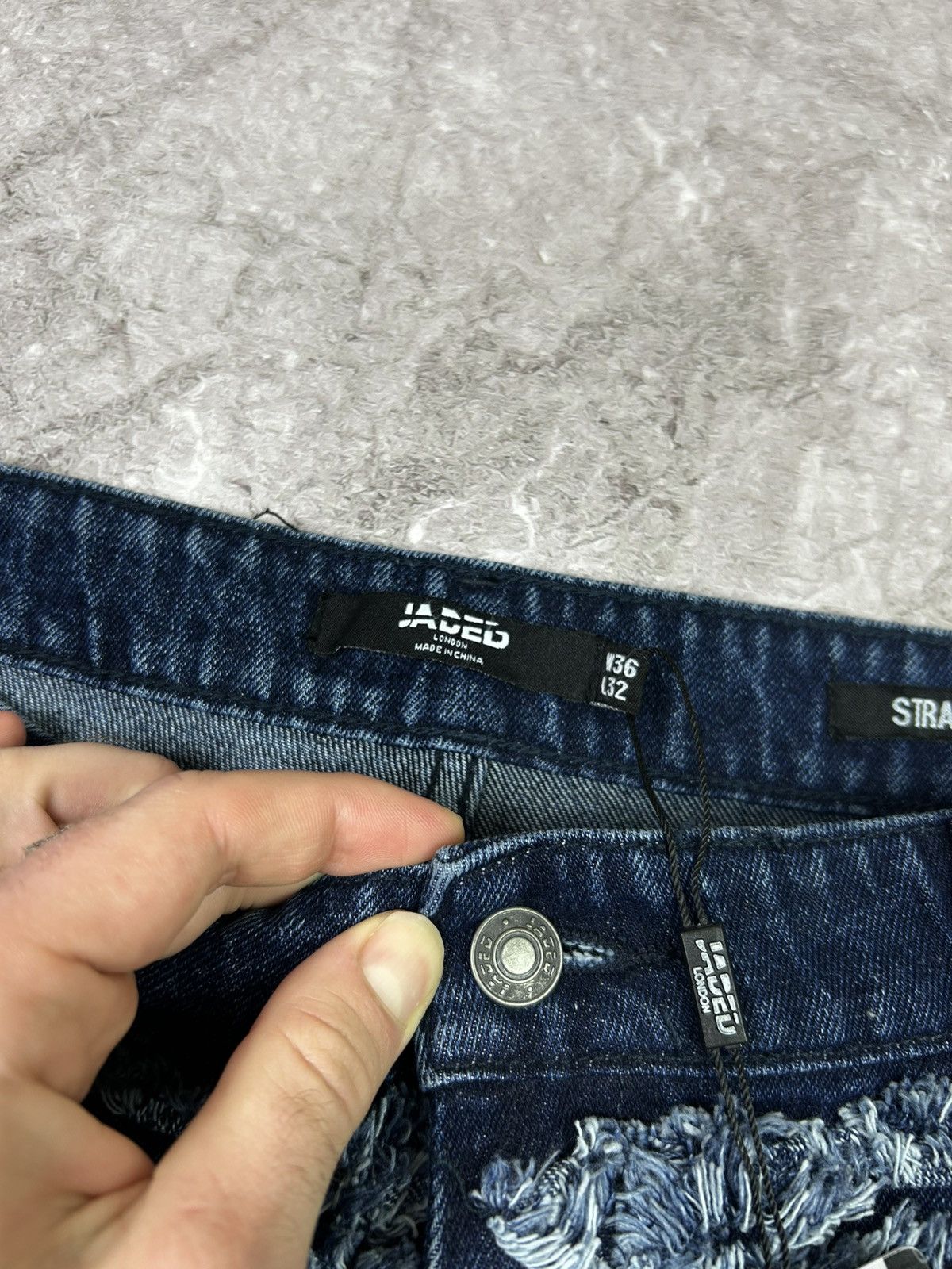 Jaded London Jaded London Shredded Denim Jeans Size US 36 / EU 52 - 7 Thumbnail