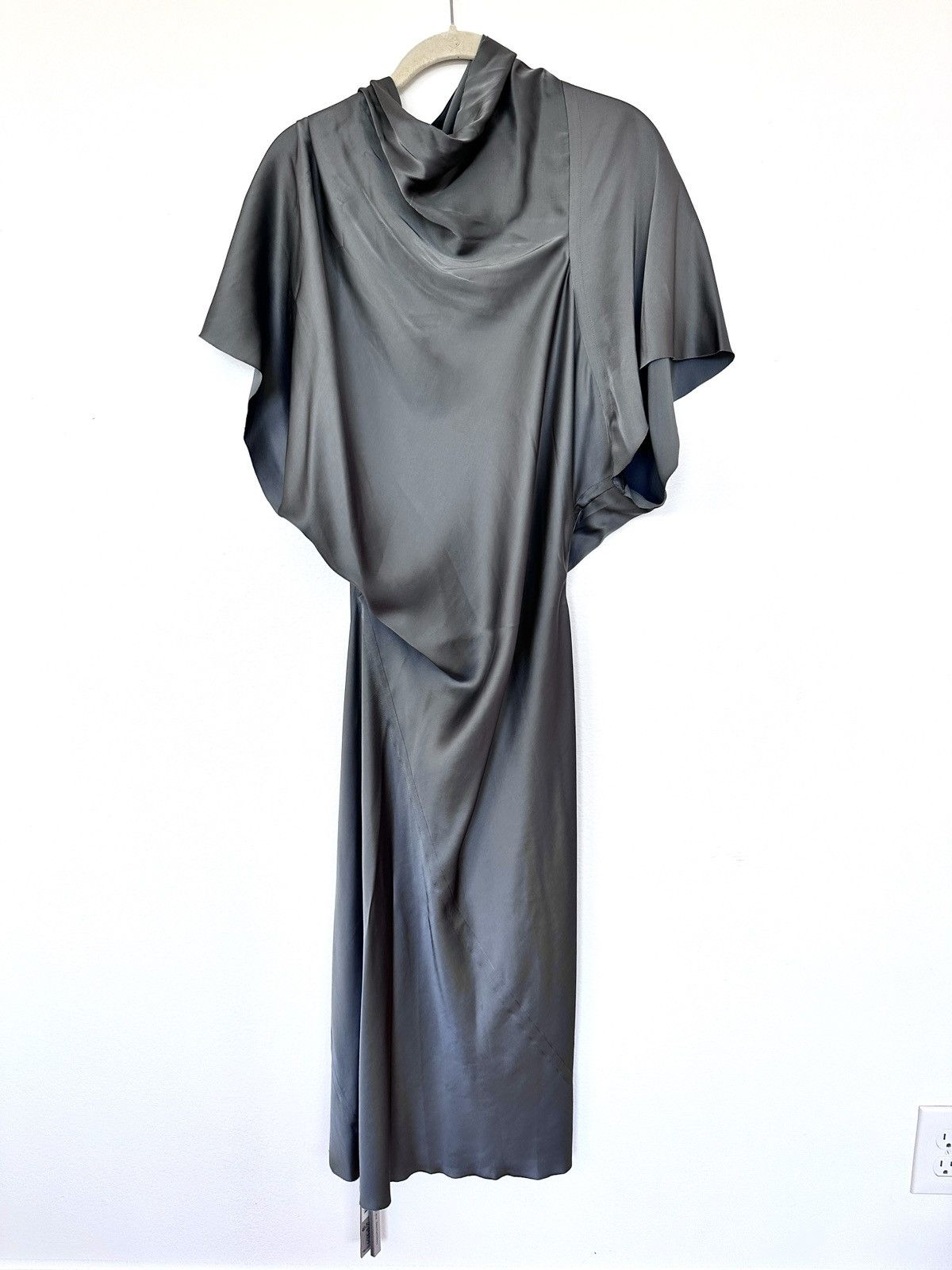Rick Owens Rick Owens - Silver Gray Concordians Seb Midi Dress Size M / US 6-8 / IT 42-44 - 3 Thumbnail