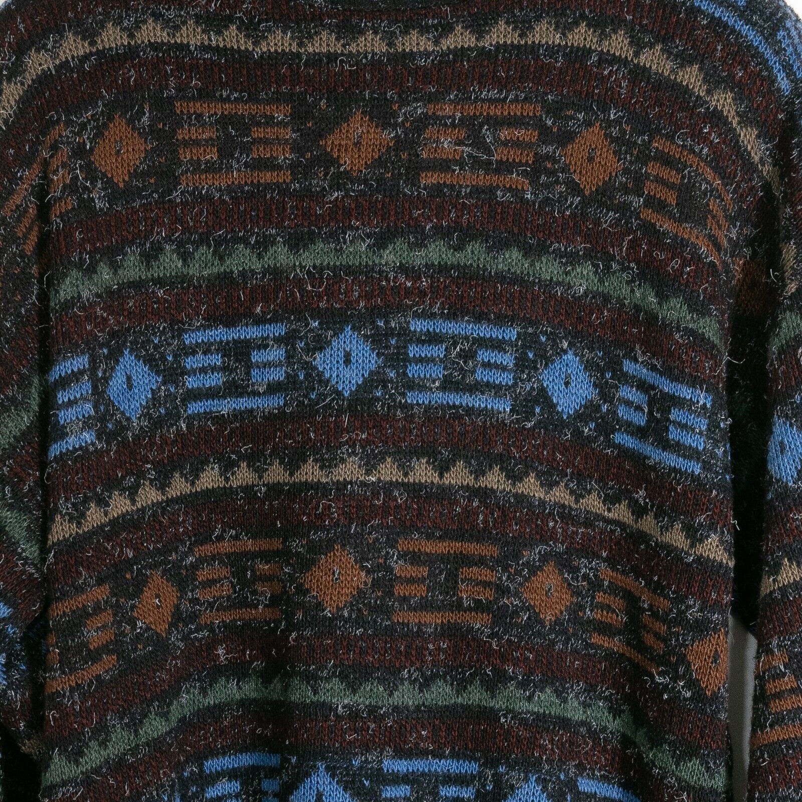 Vintage Vintage Italian Wool Acrylic Blend Sweater Mens XL Abstract Size US XL / EU 56 / 4 - 3 Thumbnail