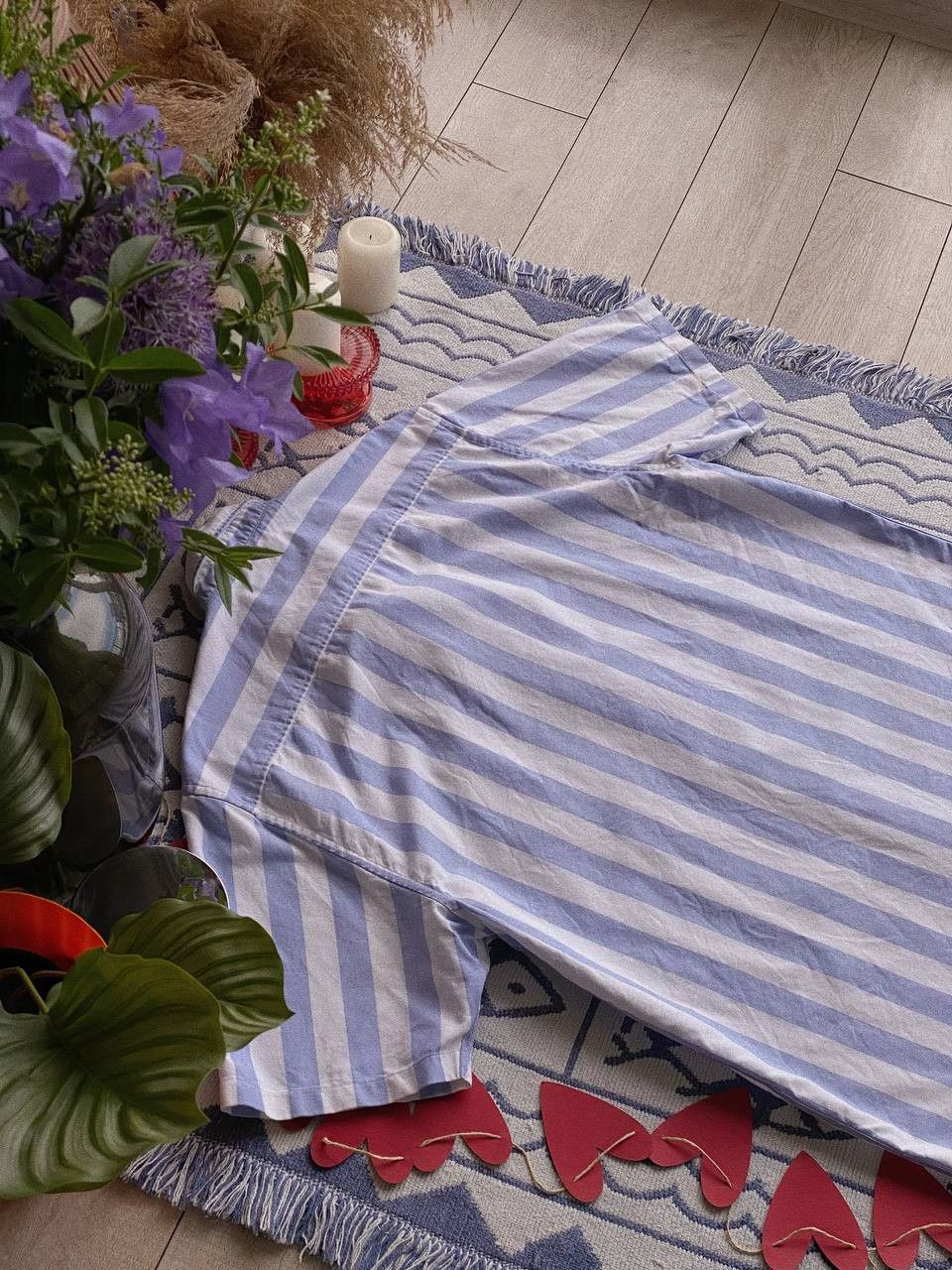 Norse Projects Norse Projects Theo Oxford SS Shirt Blue Stripe Size US L / EU 52-54 / 3 - 4 Thumbnail