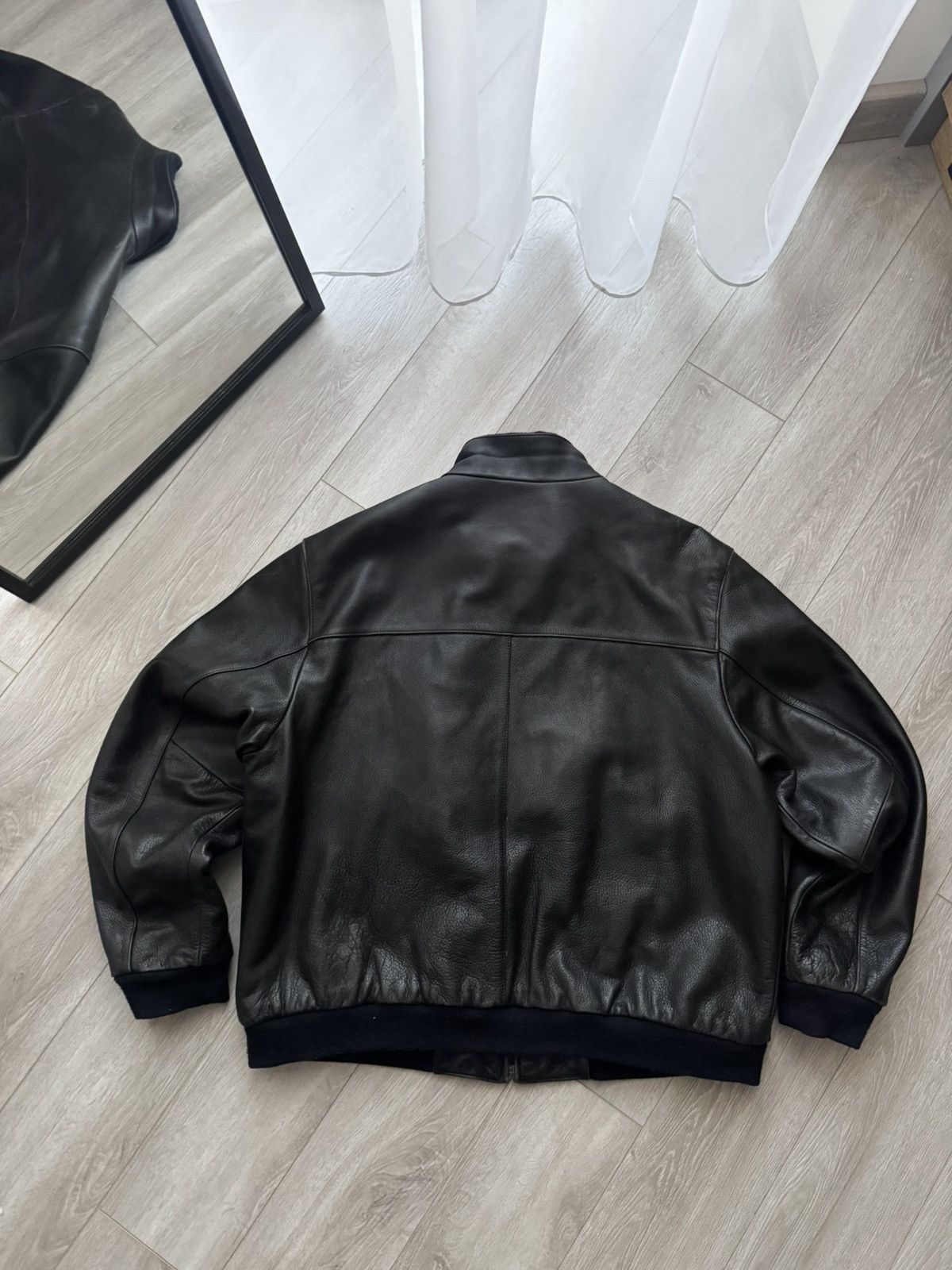 Genuine Leather Leonardo Sportiva Vintage Real Leather Jacket Size US XL / EU 56 / 4 - 7 Thumbnail