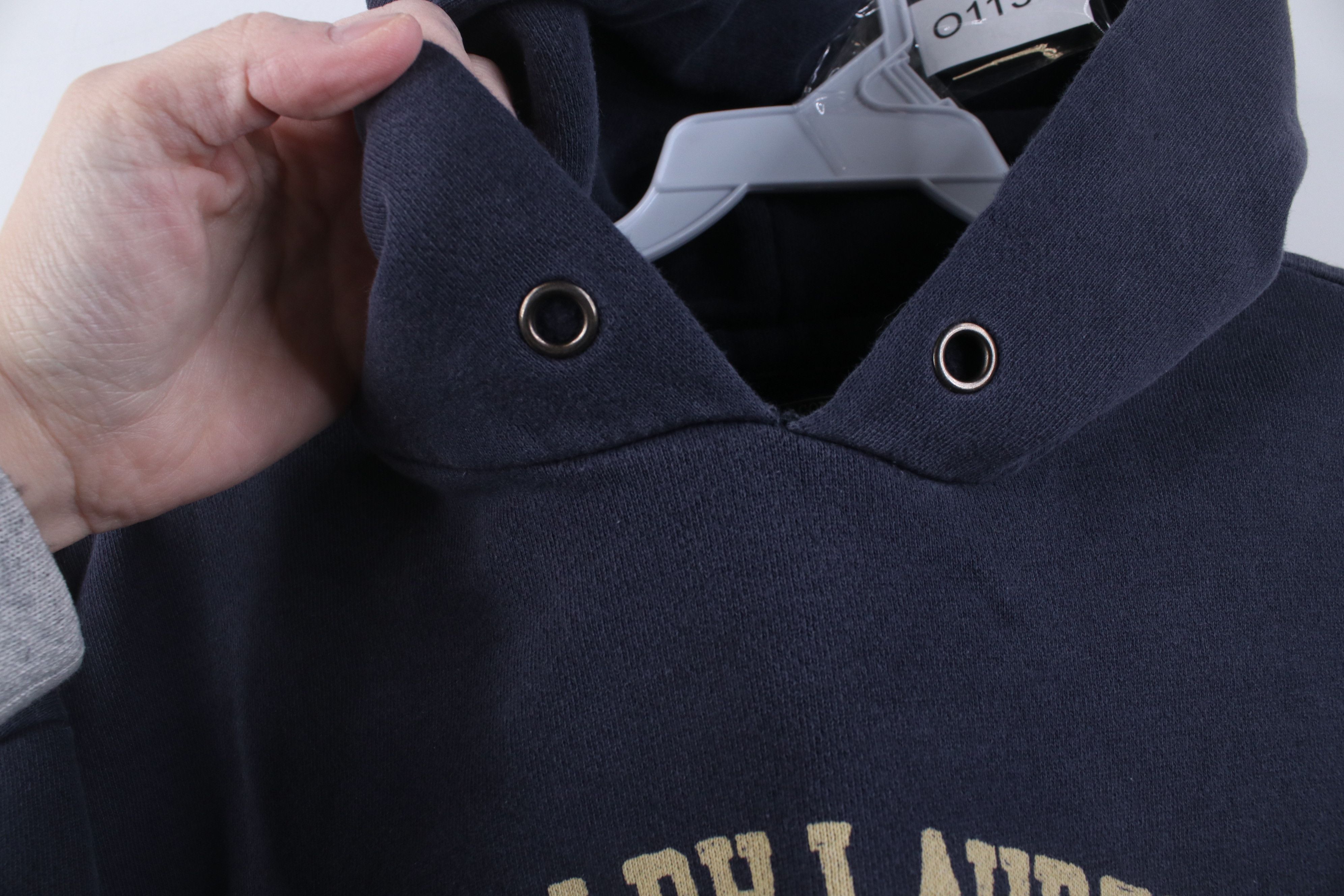 Polo Ralph Lauren Vintage 90s Ralph Lauren Spell Hoodie Sweatshirt Navy Blue Size US L / EU 52-54 / 3 - 5 Thumbnail