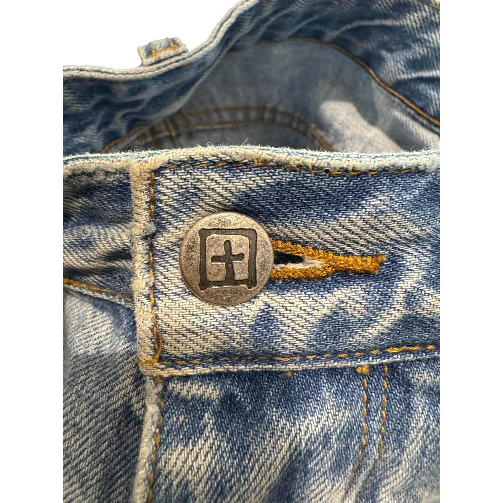 Ksubi Ksubi Light Wash Ripped Box Logo Jeans Size US 30 / EU 46 - 7 Thumbnail