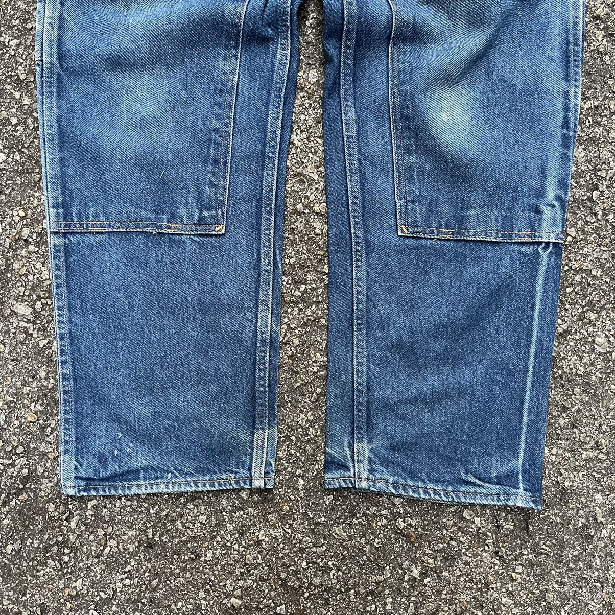 Vintage Crazy Vintage Double Knee Denim Carpenter Pant Made in USA Size US 35 - 2 Thumbnail