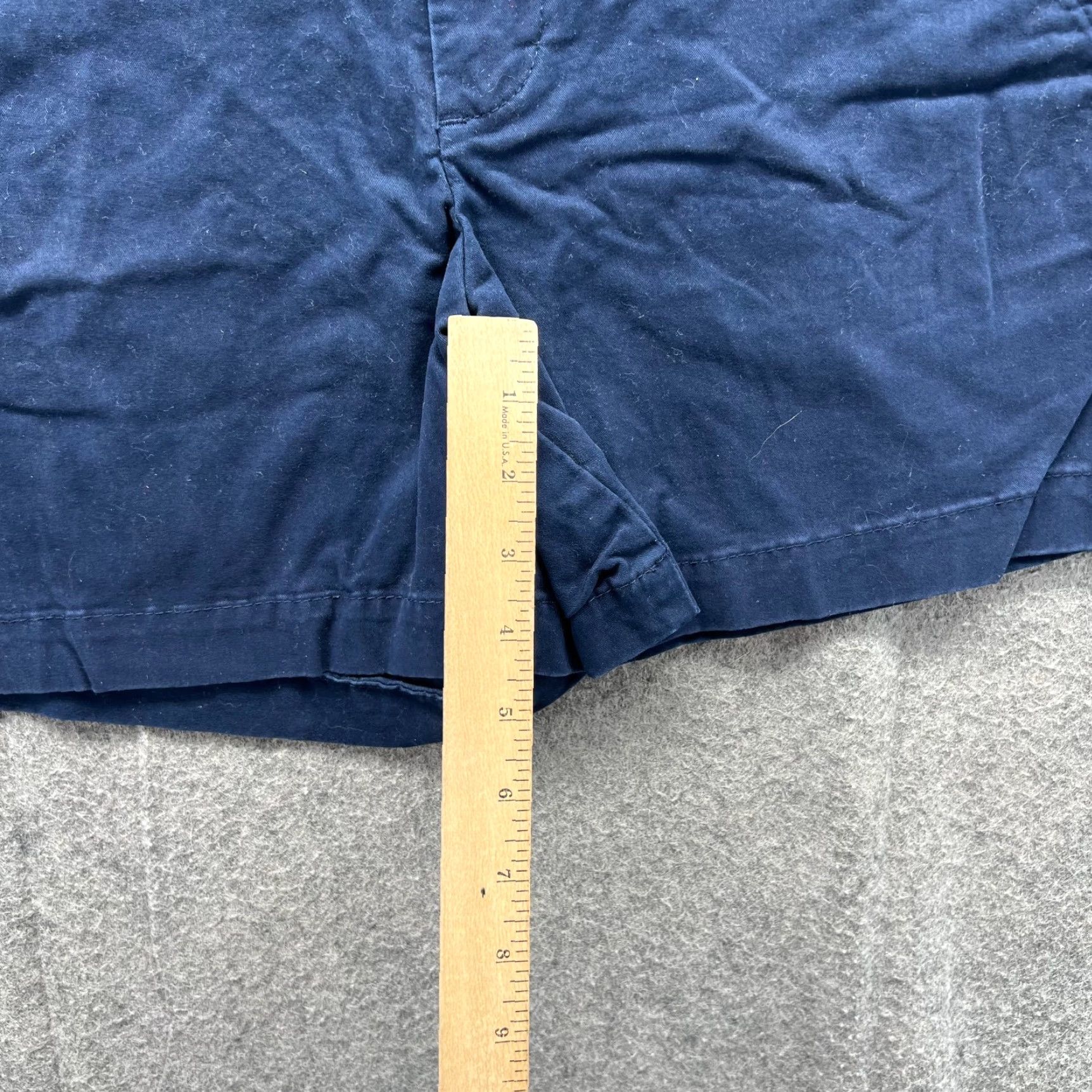 Tommy Hilfiger Tommy Hilfiger Shorts Womens 4 Blue Navy Red Chino Flat Front Classic Canvas Logo Pockets Summer Casual Mens? (Note: Gender at end) Size 27" / US 4 / IT 40 - 6 Thumbnail