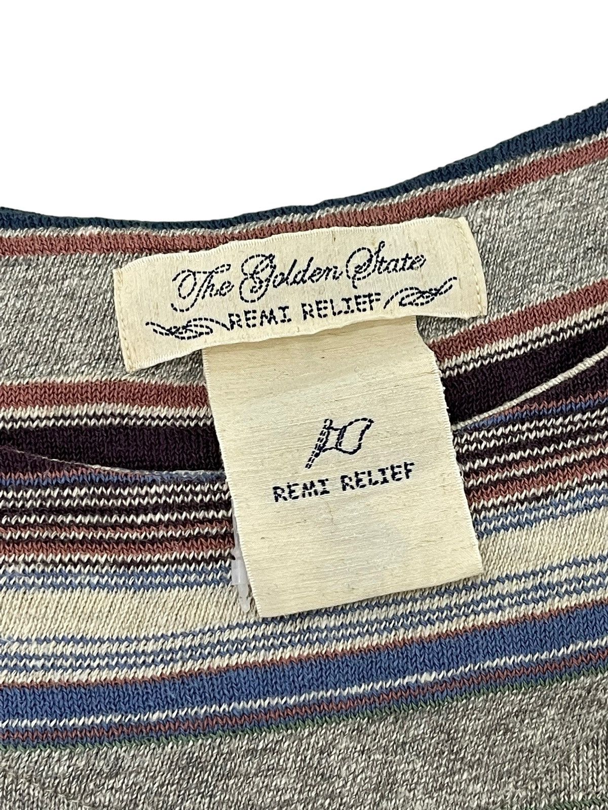 Remi Relief Striped Tee Sweatshirt Remi Relief Japan 5🟩4 Size US M / EU 48-50 / 2 - 9 Thumbnail