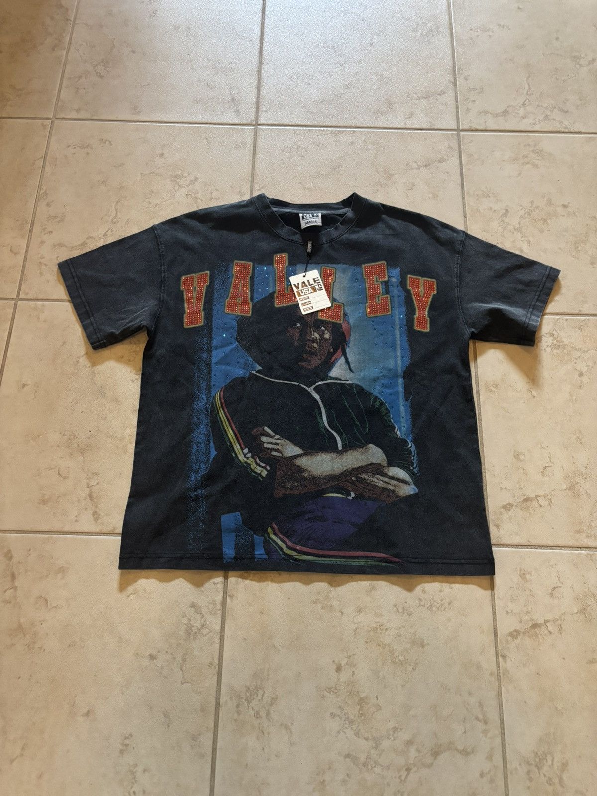 Pre-owned Vale Valley Forever Exodus Bling Tee Size Medium In Black