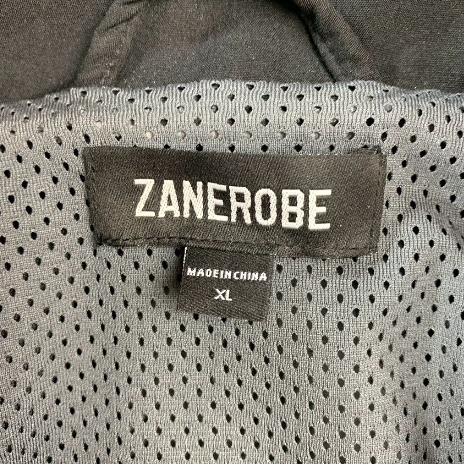 Zanerobe ZANEROBE Performance Track Jacket Black/Gray XL Full Zip Mens Size US XL / EU 56 / 4 - 4 Thumbnail