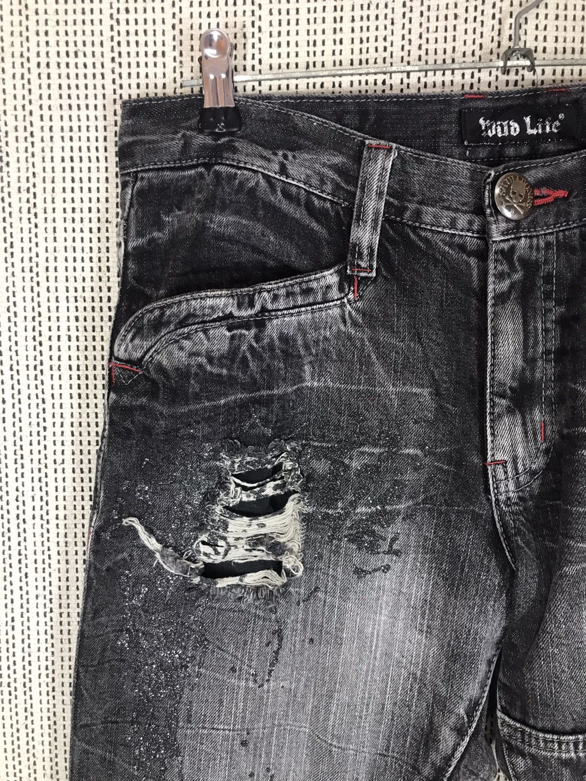 If Six Was Nine × Japanese Brand × Seditionaries ‼️FLARED WILD LIFE SKULL BONES DENIM BOOTCUT‼️ Size US 31 - 5 Thumbnail