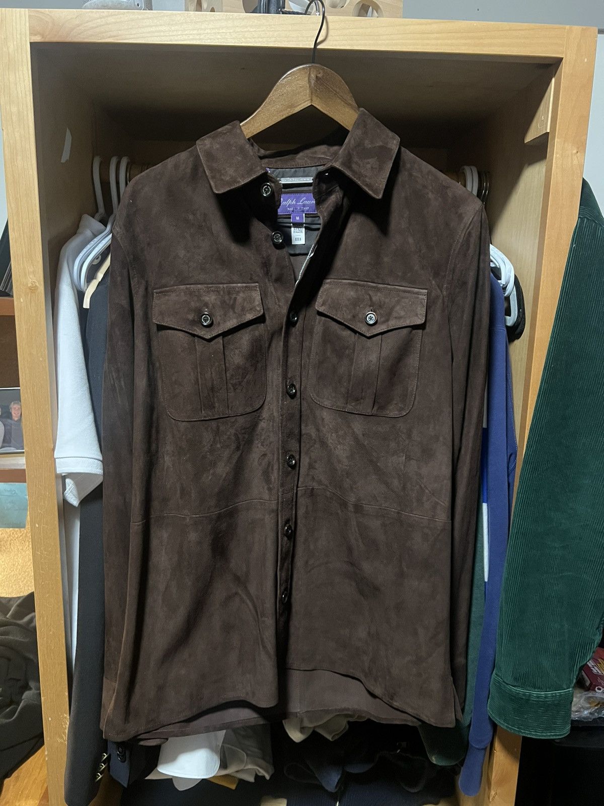 Ralph Lauren Purple Label Ralph Lauren Purple Label Barron Lamb Leather Shirt Jacket Size US M / EU 48-50 / 2 - 1 Thumbnail