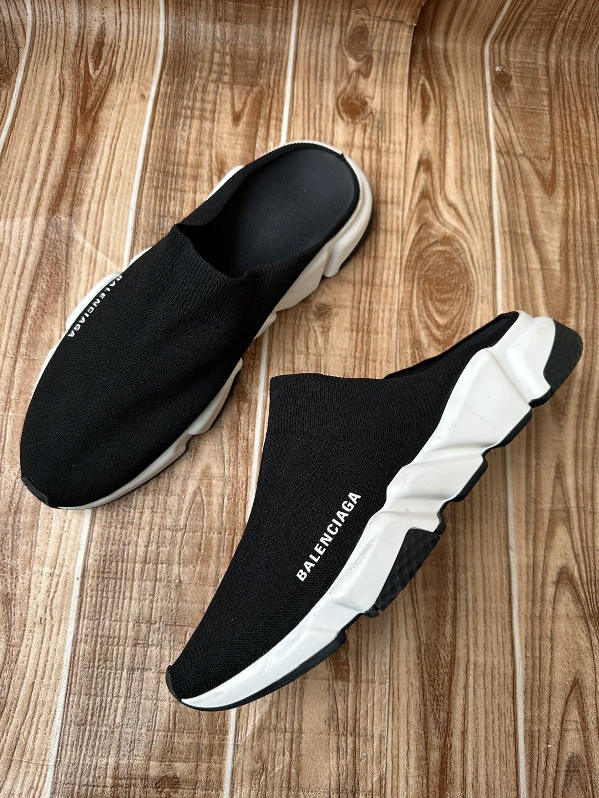 Balenciaga Balenciaga speed mule Black Knit Size US 12 / EU 45 - 9 Thumbnail
