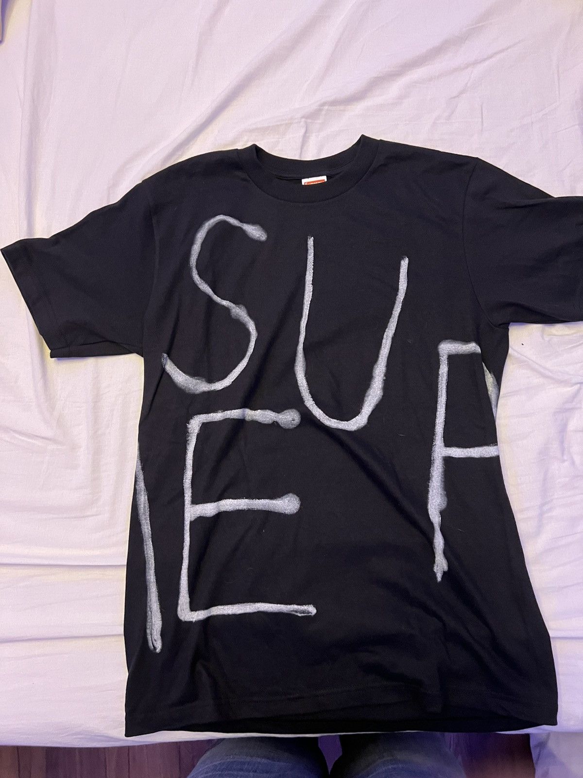 Supreme Supreme Painted Tee Black | Grailed