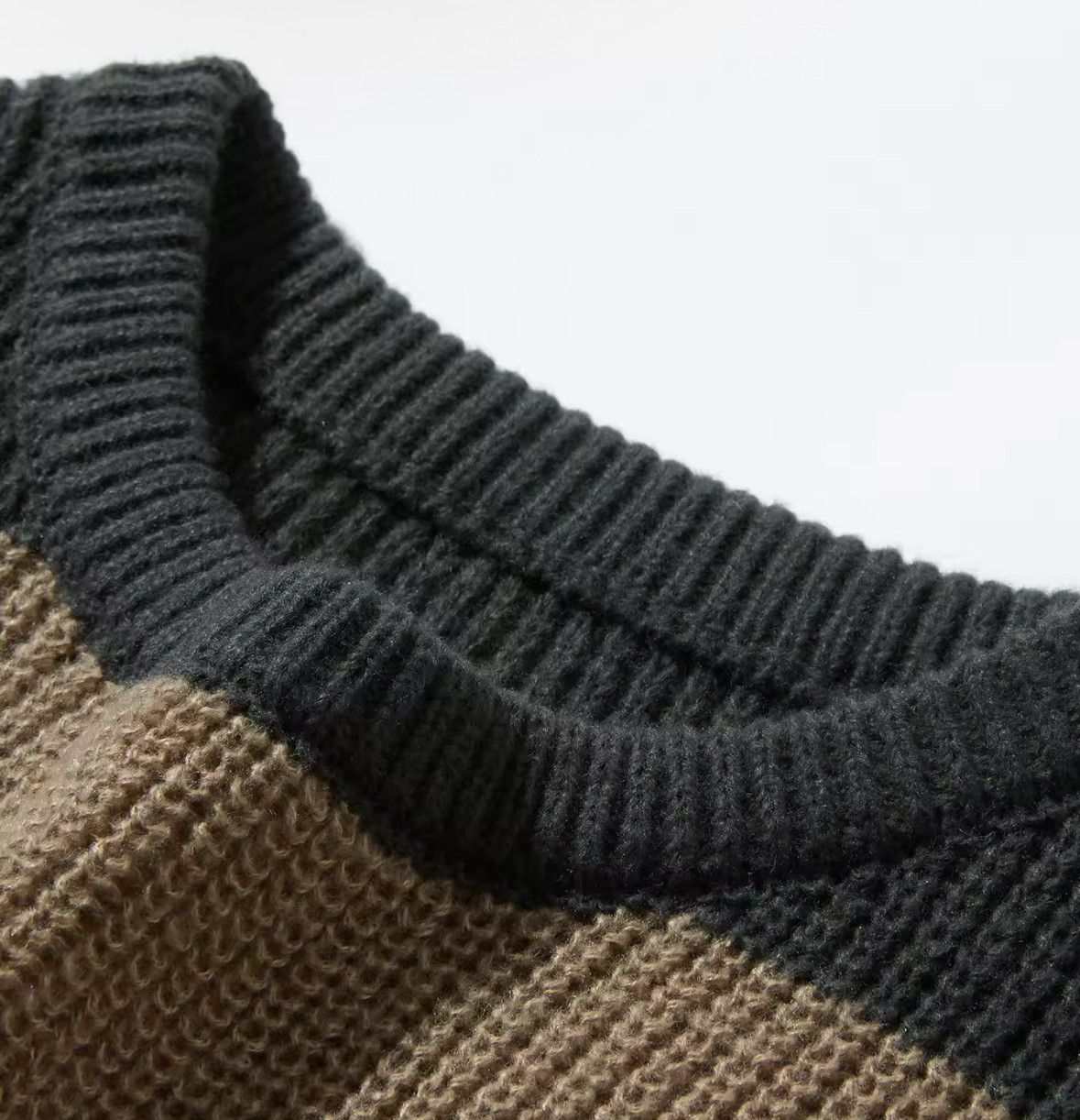 Japanese Brand Versatile Striped Sweater Jacquard Knitted Sweatshirt Size US S / EU 44-46 / 1 - 3 Thumbnail