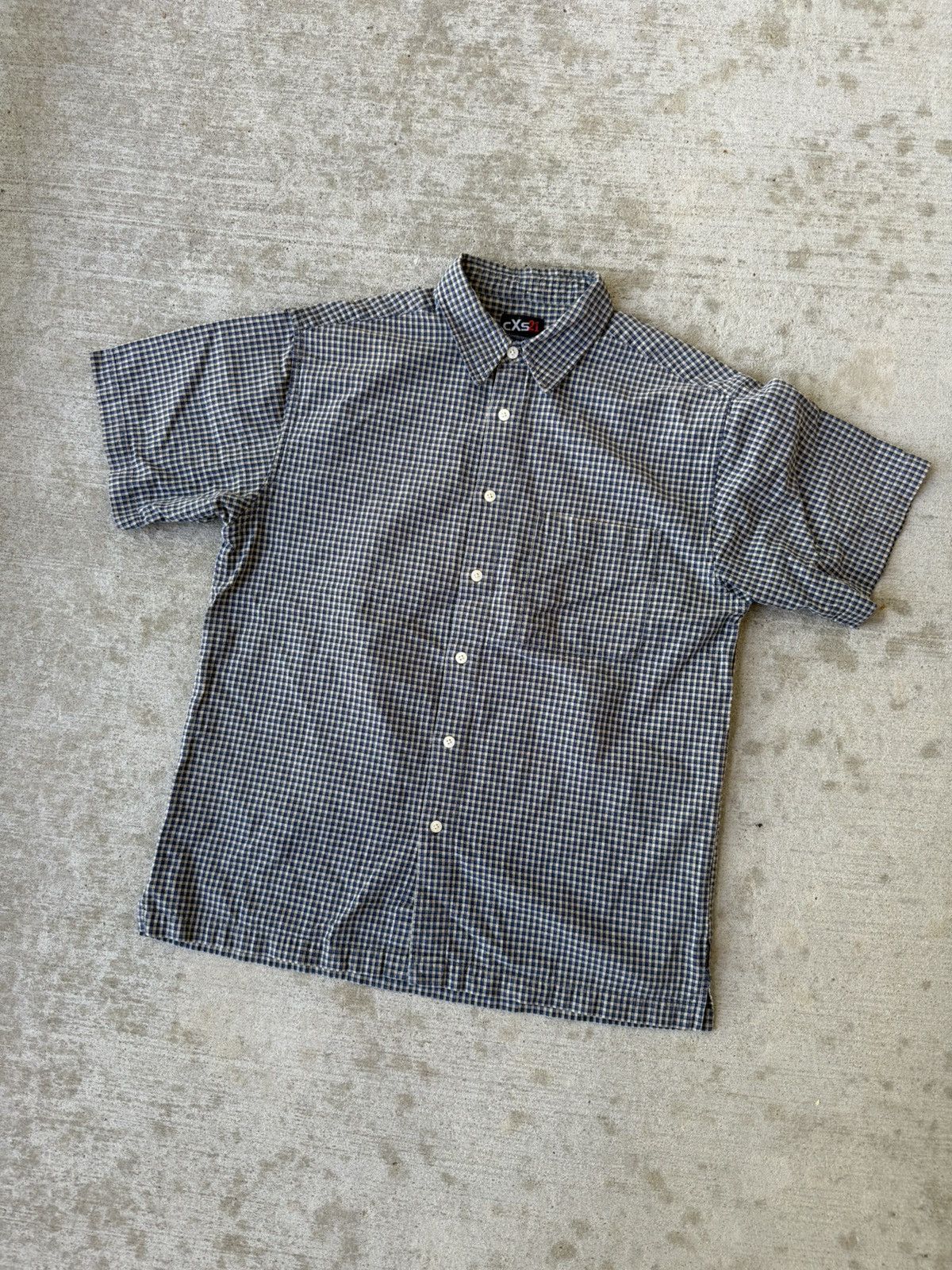 Vintage Y2K Button Up Collared Seersucker Plaid Short Sleeve Shirt Size US L / EU 52-54 / 3 - 2 Thumbnail