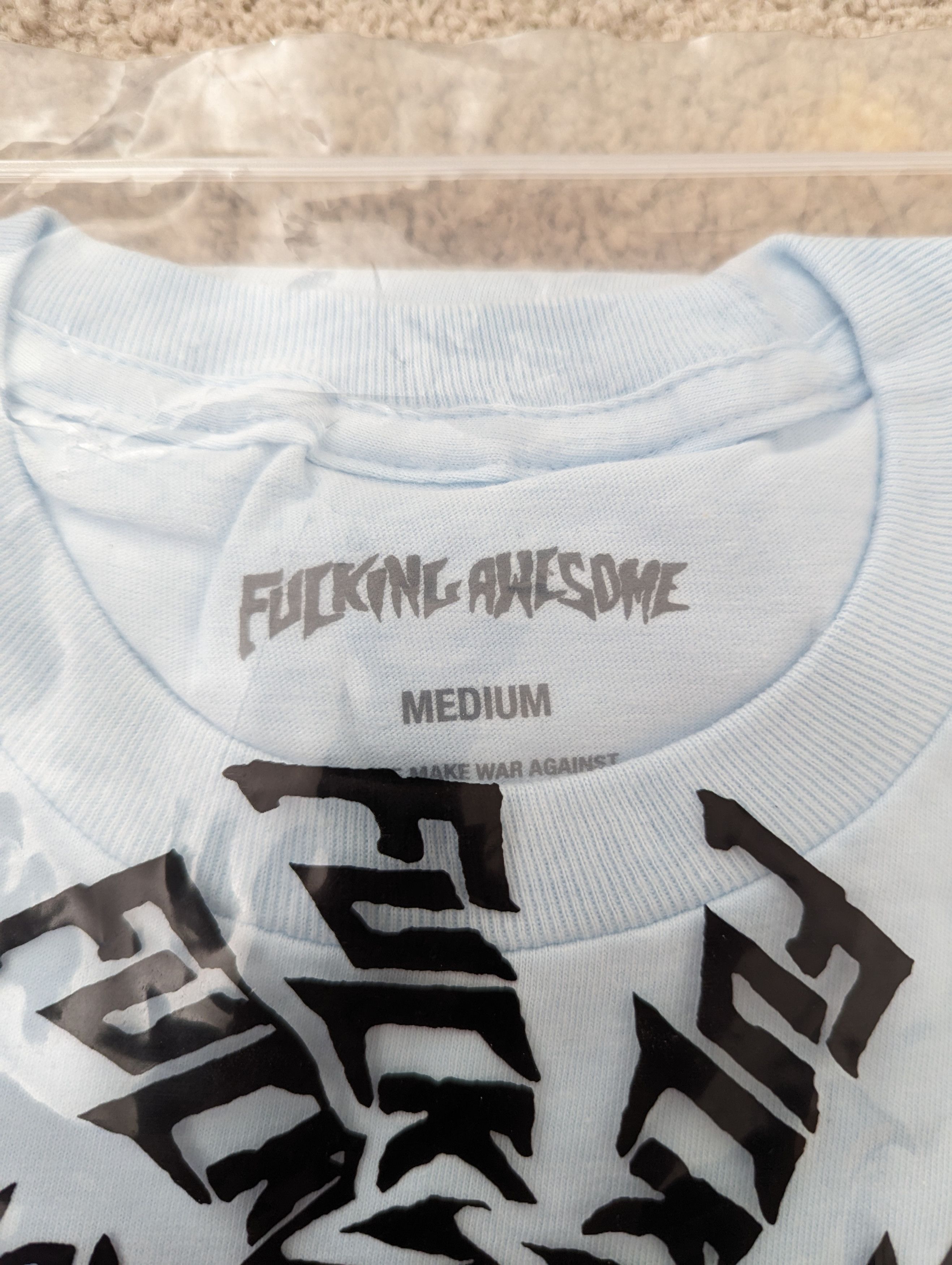 Fucking Awesome Stamp Logo Tee (Chambray) Size US M / EU 48-50 / 2 - 3 Thumbnail