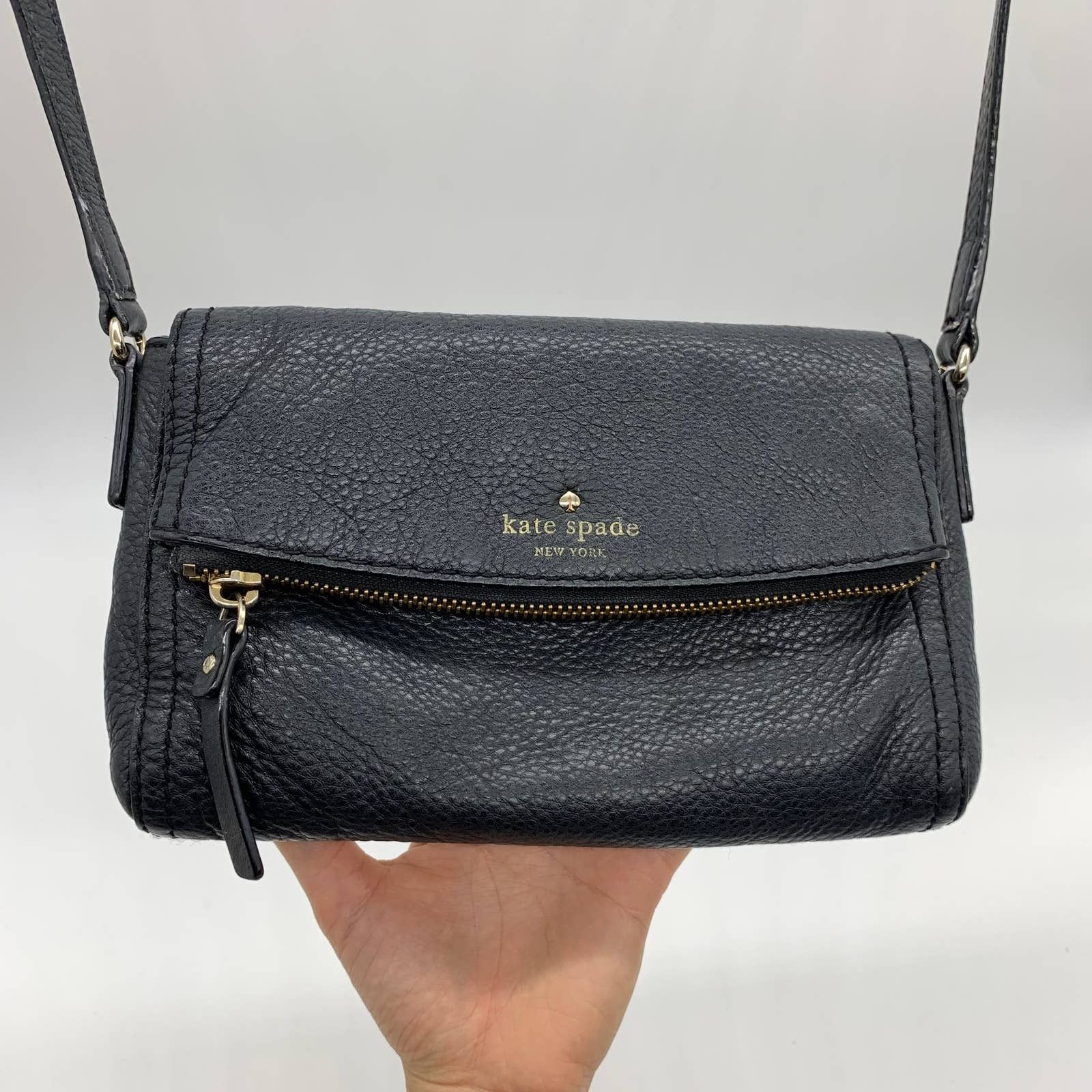 Kate Spade New YORK Black Lilah Laurel Way Leather Satchel