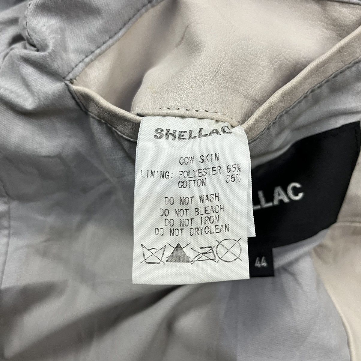 Shellac 2000s Shellac - White Cyber Rider Leather Jacket Size US M / EU 48-50 / 2 - 16 Thumbnail
