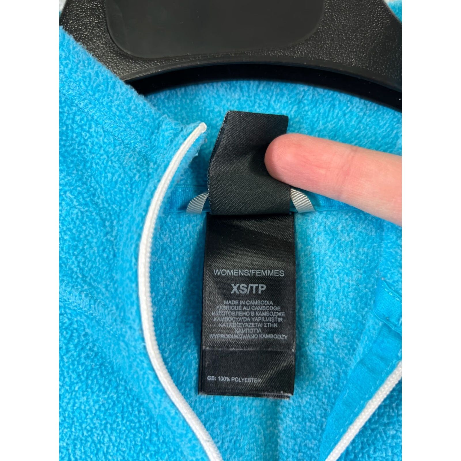 The North Face The North Face Sweater Women XS Blue 100% Polyester Fleece Mock Neck Size XS / US 0-2 / IT 36-38 - 4 Thumbnail
