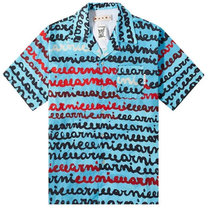 Marni Marni Short-Sleeve Shirt 'Turquoise Size US M / EU 48-50 / 2 - 8 Thumbnail