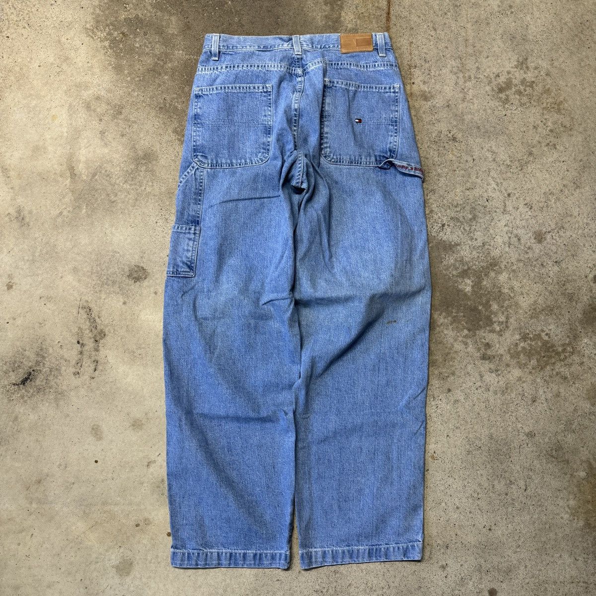 Vintage Tommy Jeans Faded Light Wash Baggy Jeans Grunge Skater Size US 28 / EU 44 - 2 Thumbnail