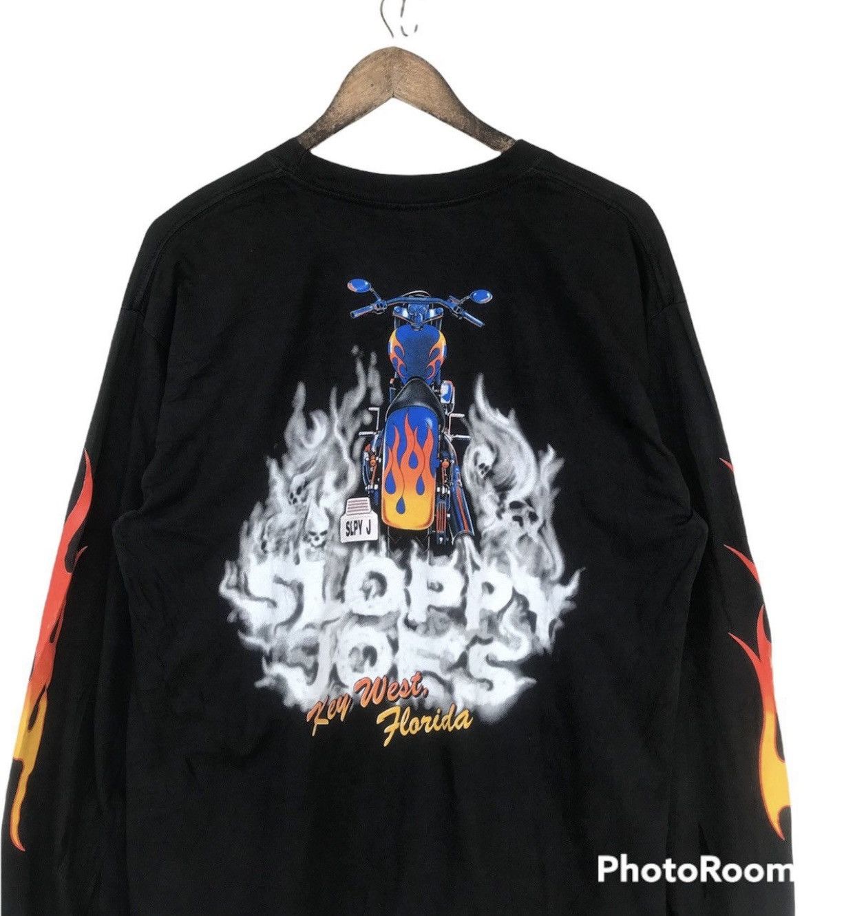 Harley Davidson Vintage Flame Sloppy Joes Racing Shirt Size US L / EU 52-54 / 3 - 4 Thumbnail