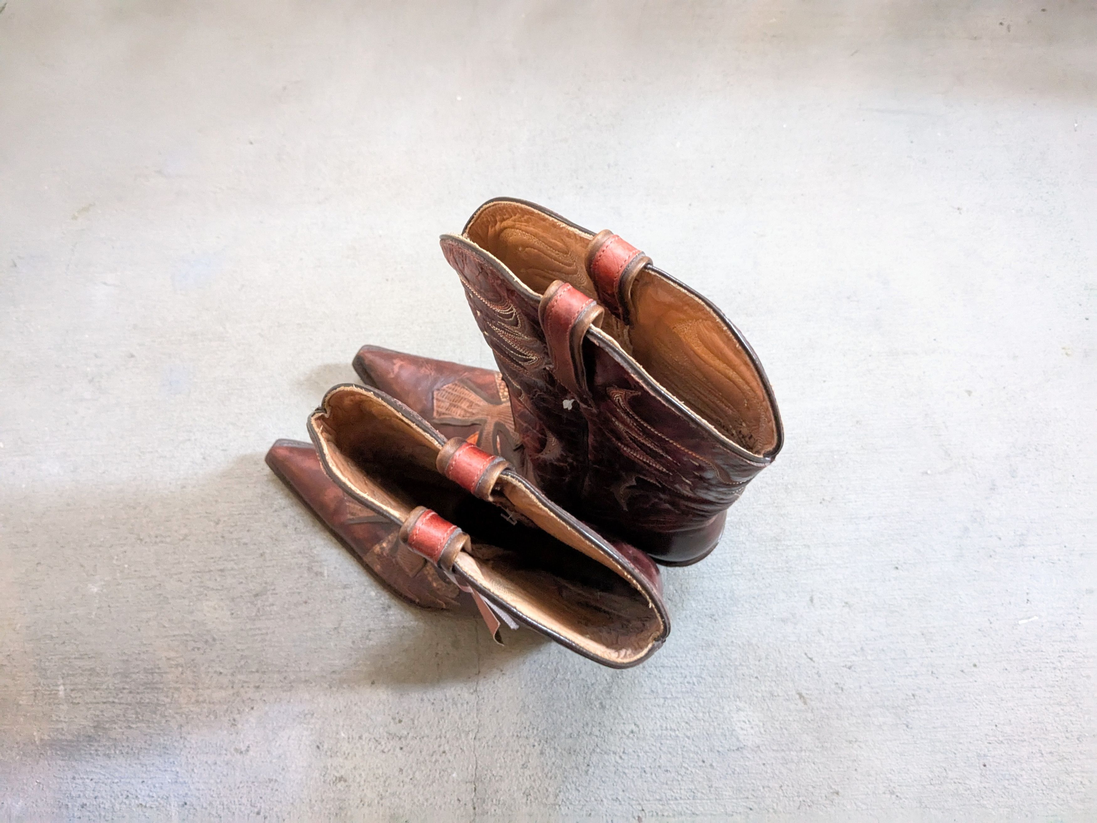 Genuine Leather × Vintage Stetson Cowboy Boots Brown Python Women 9 Snakeskin Size US 9 / EU 42 - 14 Thumbnail