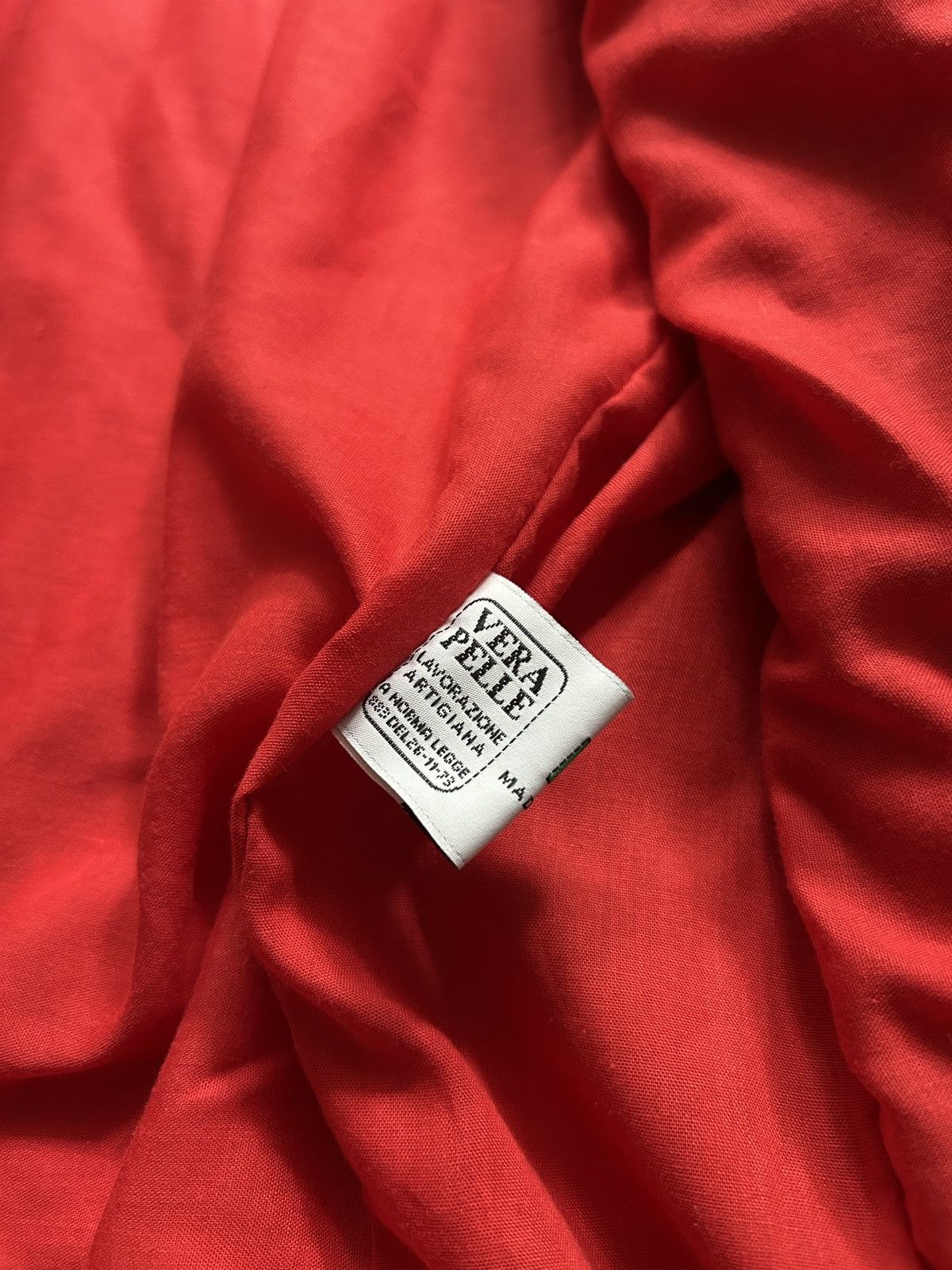 Vera Pelle Vera Pele Rare red leather biker jacket y2k womens Size S / US 4 / IT 40 - 6 Thumbnail