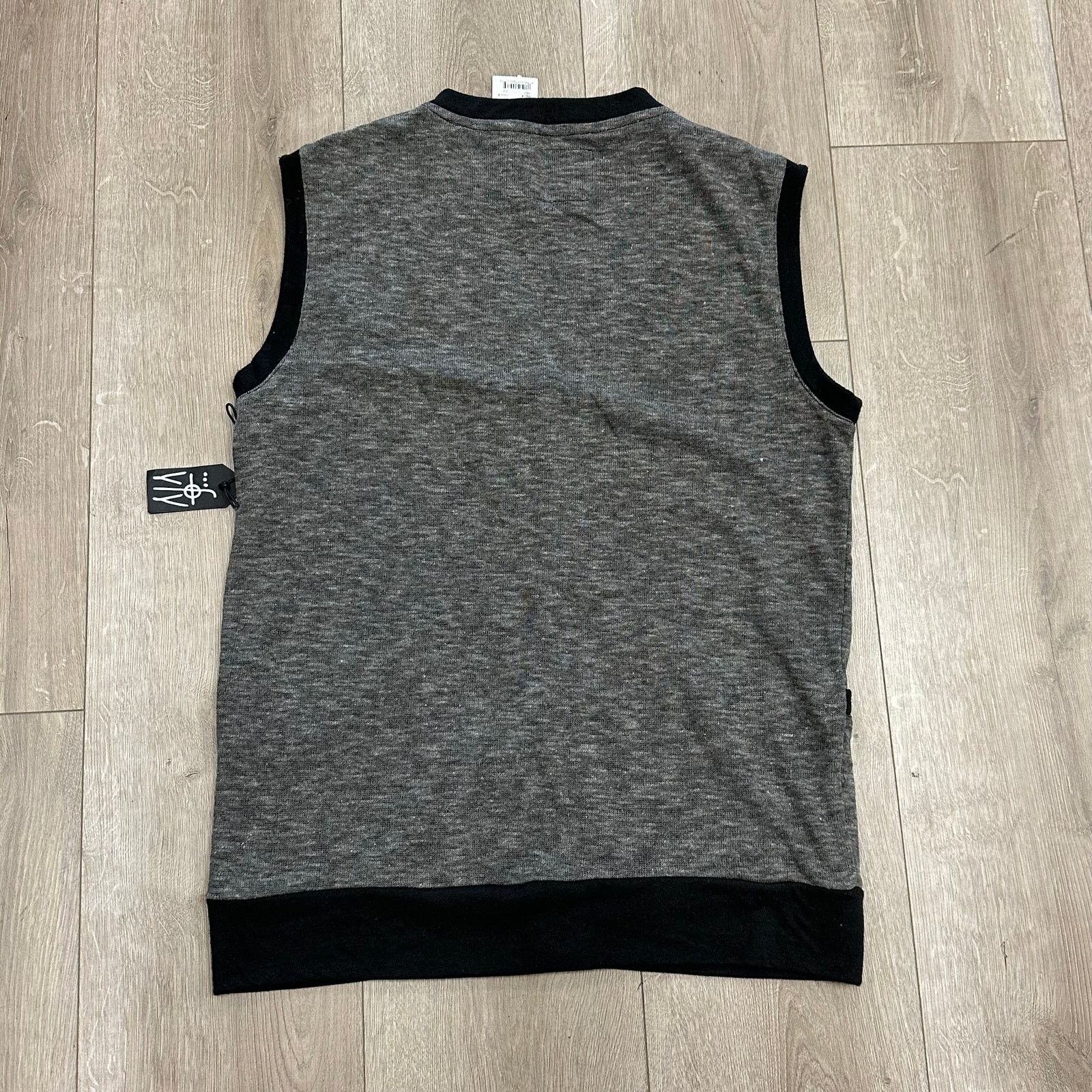 Tripp NYC Doppelganger Presto Jersey Knit Vest Black Gray Size Large L Size US L / EU 52-54 / 3 - 4 Thumbnail