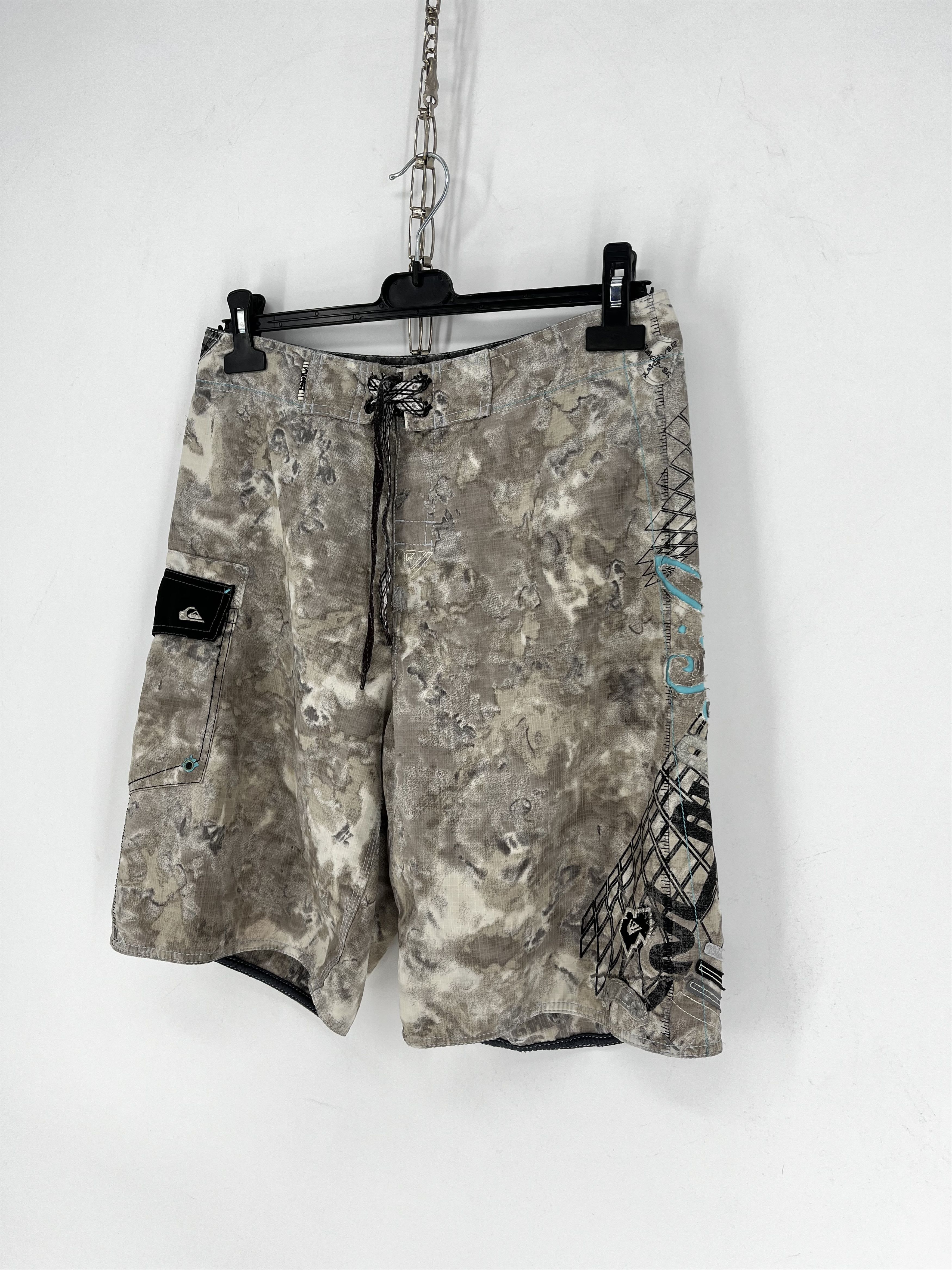 Quicksilver Vintage Quiksilver Shorts Big Logo Y2K Style 90s Surfing Size US 30 / EU 46 - 3 Thumbnail