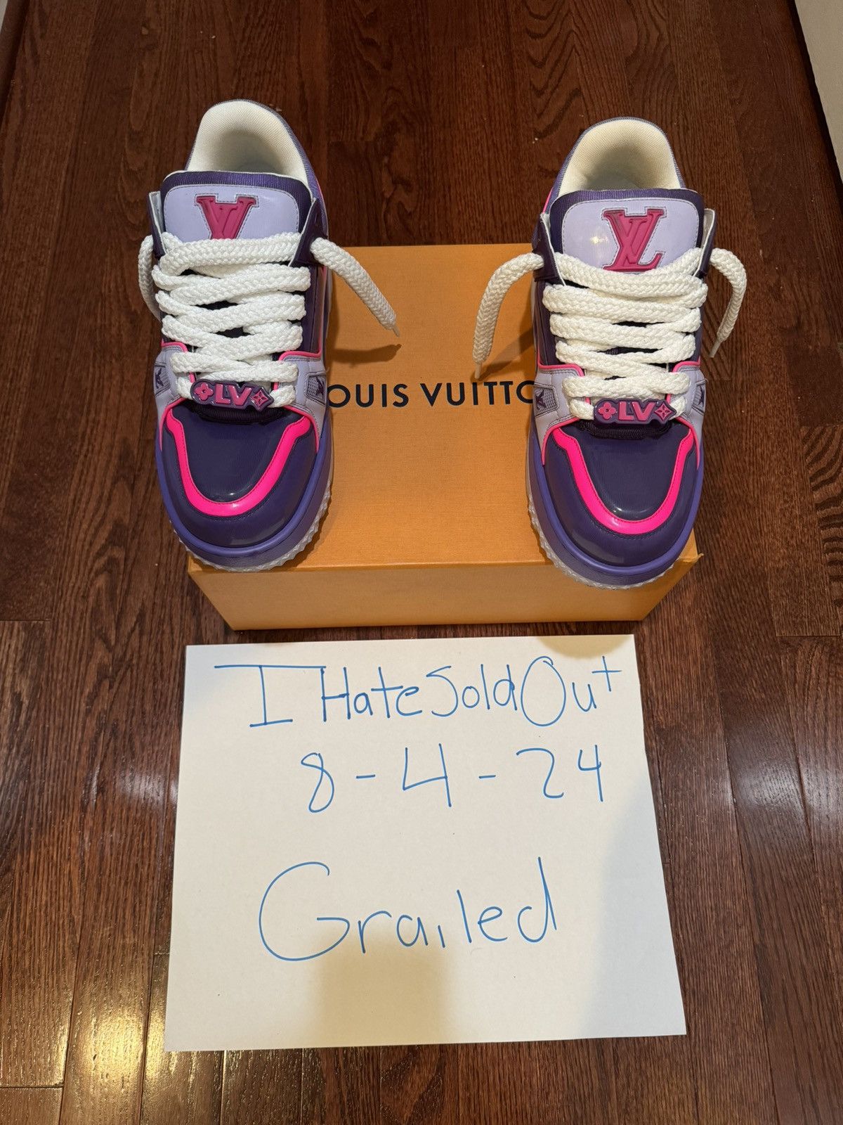 Louis Vuitton Louis Vuitton Trainers Maxi Violet Purple Pink Size US 11 / EU 44 - 1 Thumbnail