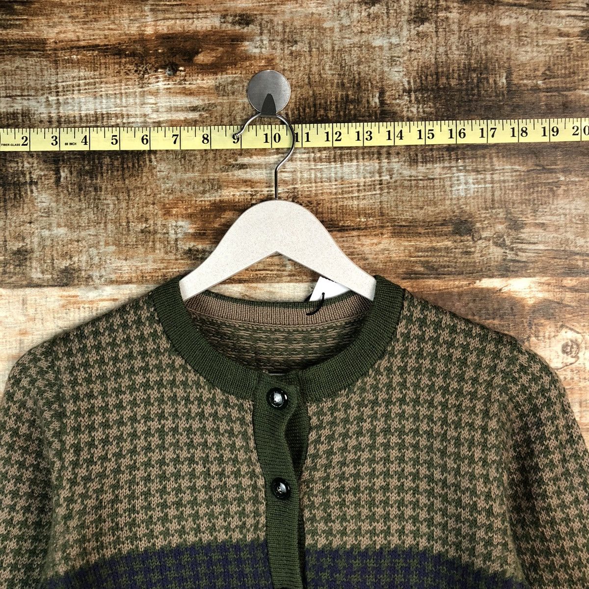 Homespun Knitwear × Japanese Brand Japanese Brand Green Patterneds Knitwear #A1818 Size XS / US 0-2 / IT 36-38 - 4 Thumbnail