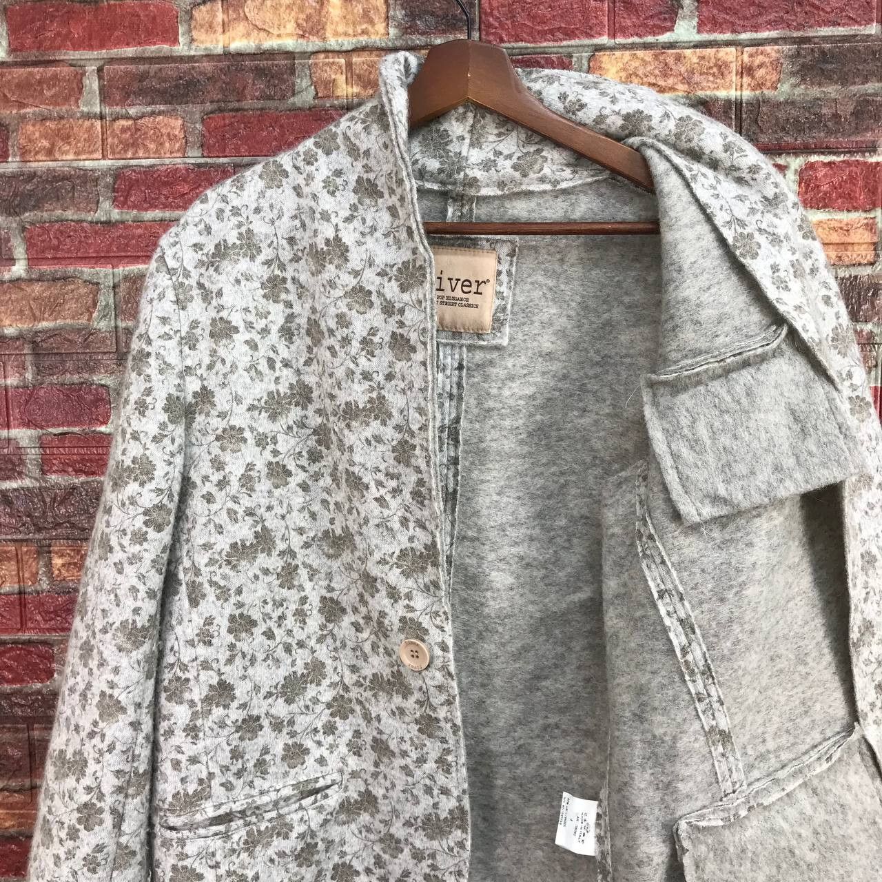 Italia Independent VINTAGE ITALIAN DESIGNER FIVER FLORAL MINIMALIST JACKET Size US M / EU 48-50 / 2 - 17 Thumbnail