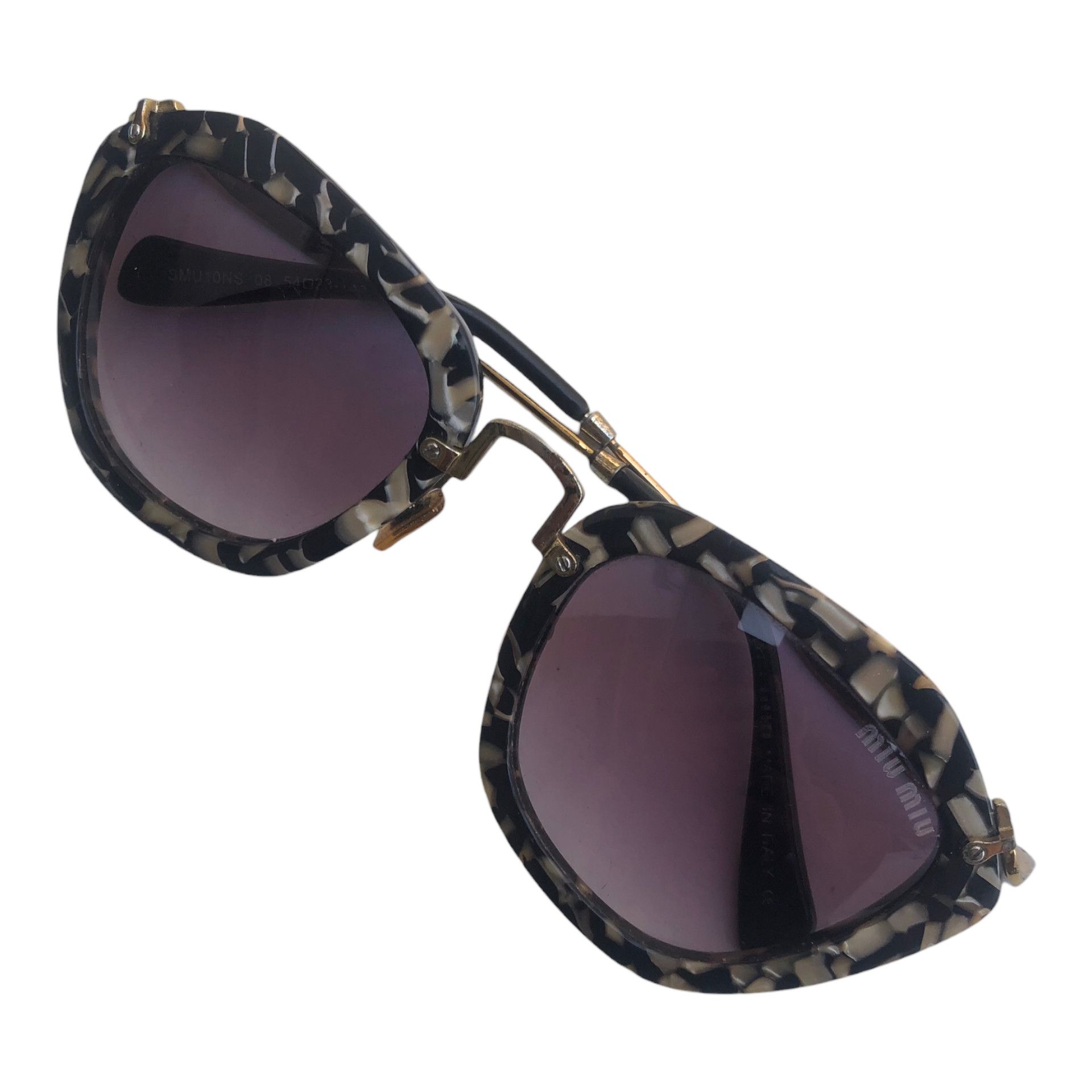 Miu Miu 💯Genuine MIU MIU SMU10NS Cat Eye Tiger Print Sunglasses Size ONE SIZE - 2 Thumbnail