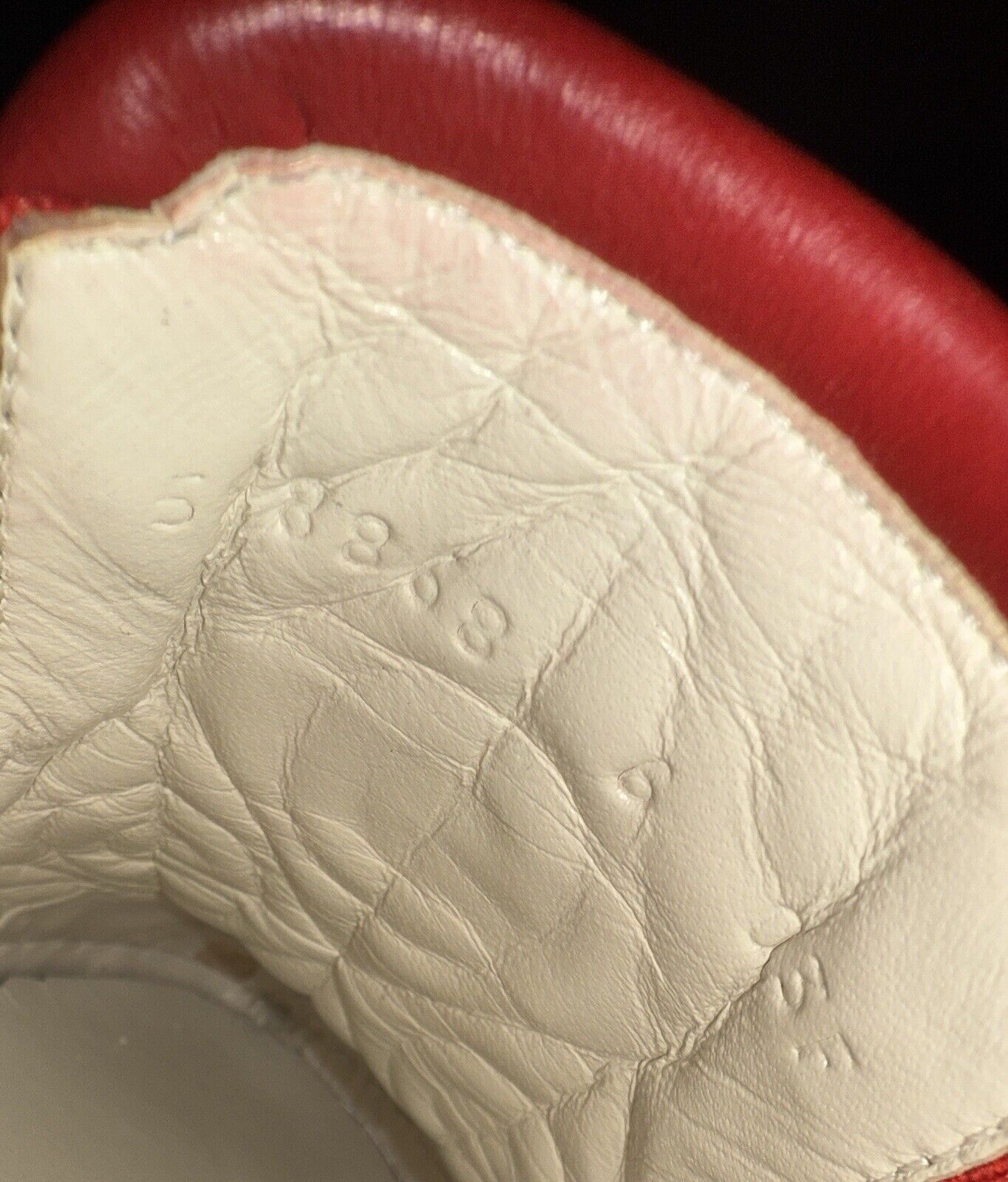 Gucci Dublin Rhombus Quilted Red GG Leather Slip On Sneakers Size US 6.5 / EU 39-40 - 10 Thumbnail