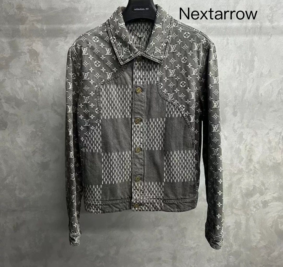 Louis Vuitton Louis Vuitton's latest black and gray Nigo denim jacket Size US M / EU 48-50 / 2 - 1 Thumbnail