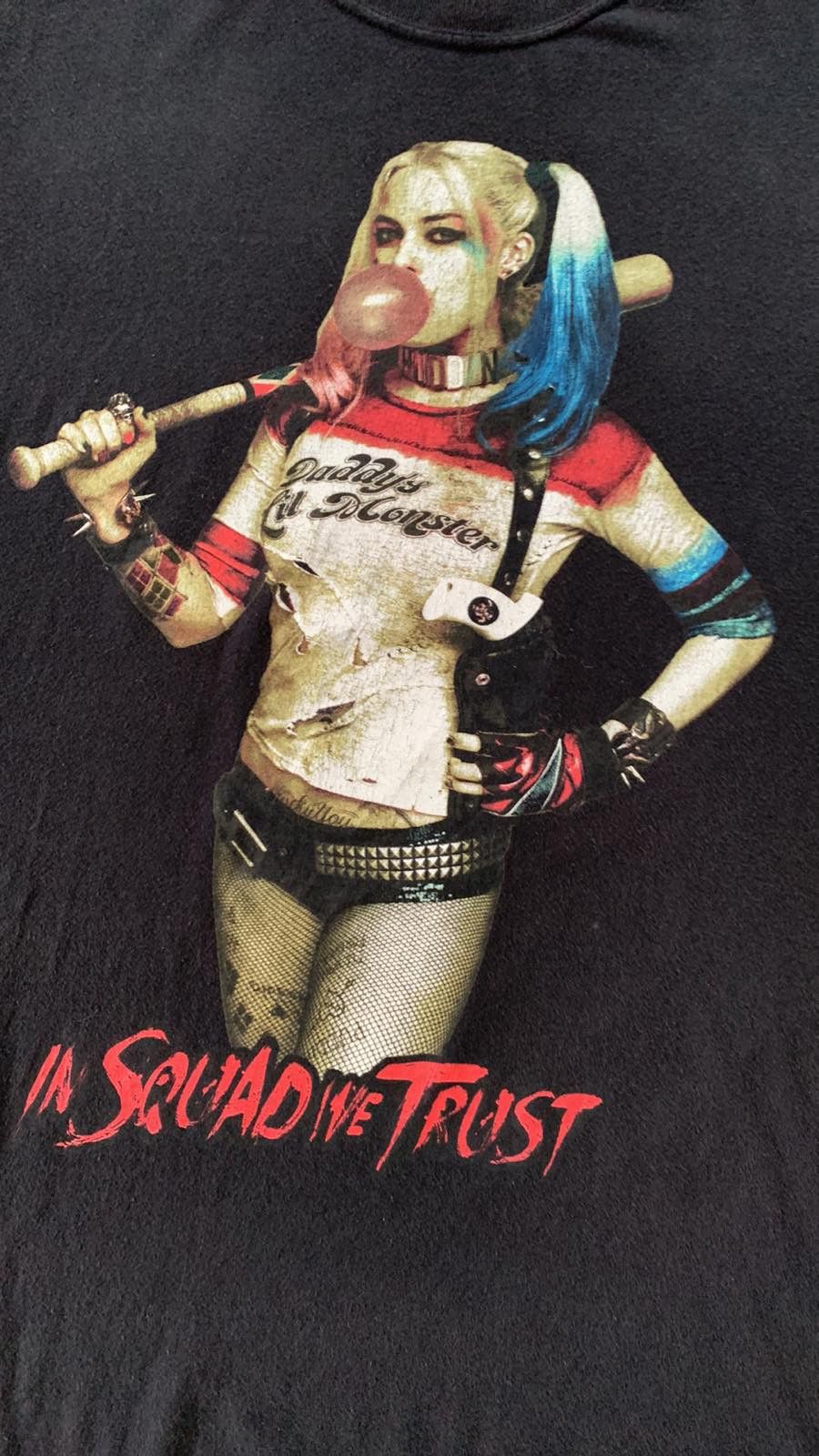 Vintage Suicide Squad Harley Quinn Distressed T Shirt