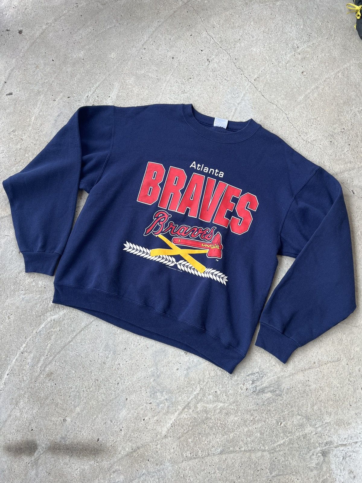 MLB Atlanta BRAVES 1992 MLB Vintage Sweatshirt Size US XL / EU 56 / 4 - 1 Thumbnail