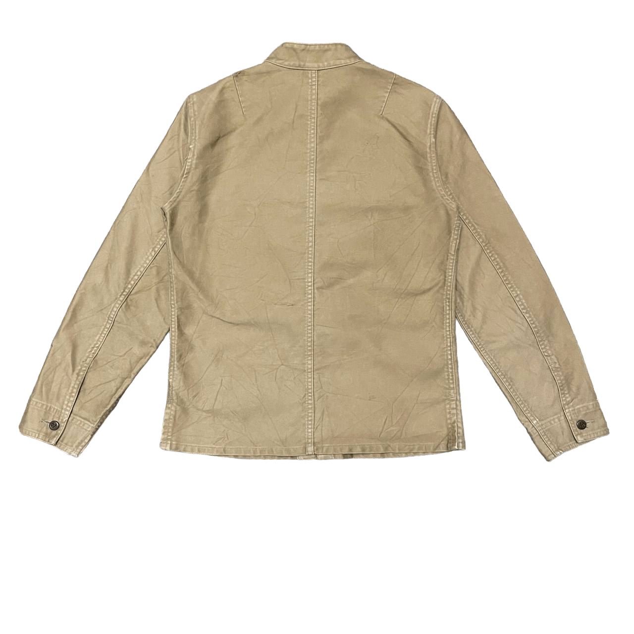 Japanese Brand Vintage Gowest Yellow Division Collarless Jacket Size US S / EU 44-46 / 1 - 14 Thumbnail