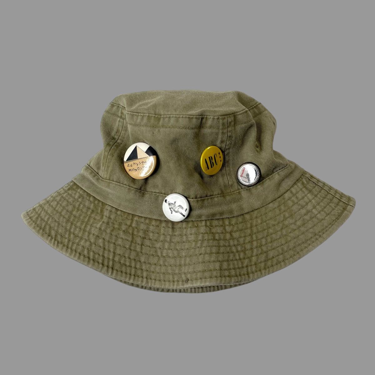 Vintage Vintage 90s punk band button bucket hat Size ONE SIZE - 2 Thumbnail
