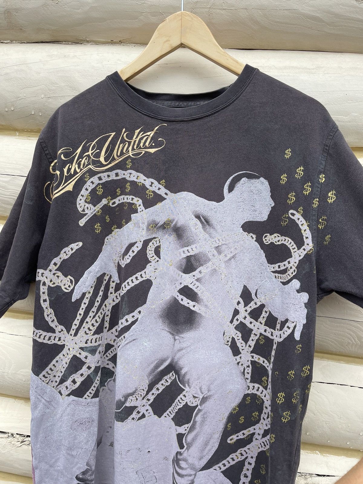 Ecko Unltd. 90’s Ecko Unltd. Vintage t-shirt tee money rolex cash rare Size US XL / EU 56 / 4 - 4 Thumbnail