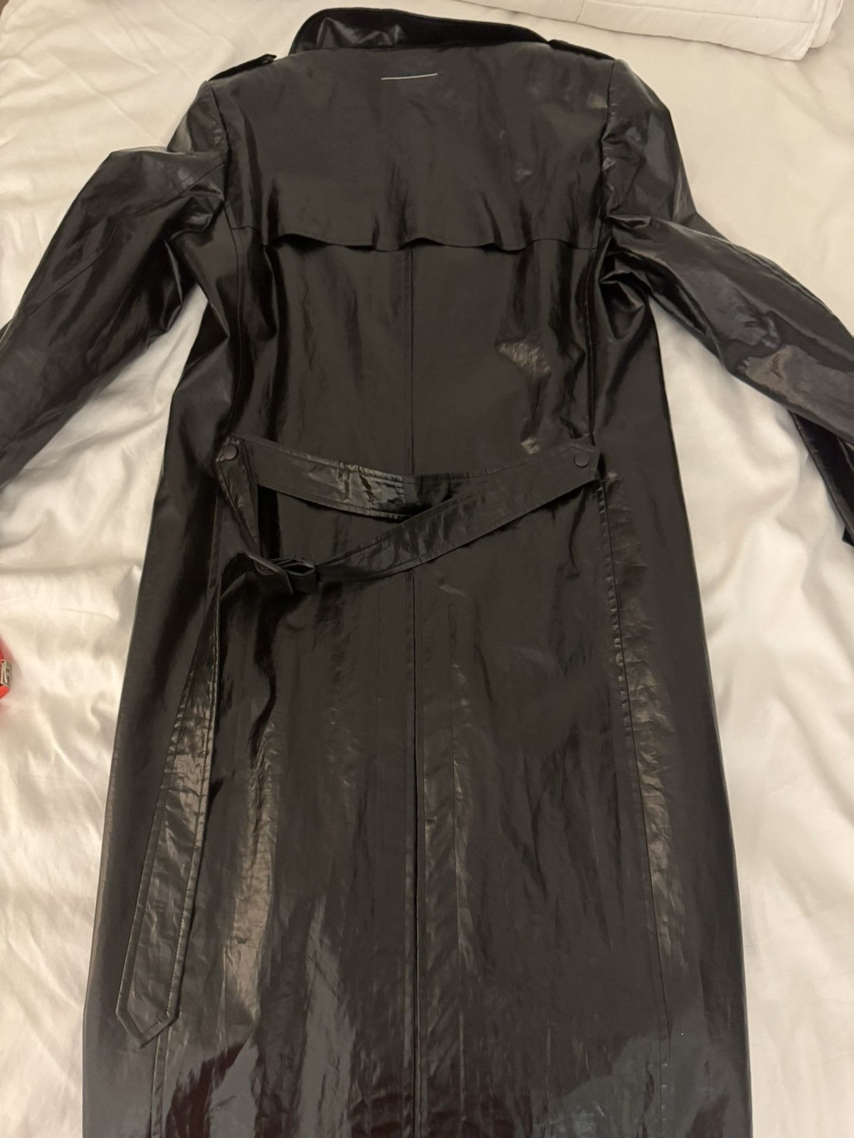 Maison Margiela Maison Margiela Shiny Linen Coat Leather Effect Size Large Size US L / EU 52-54 / 3 - 4 Thumbnail