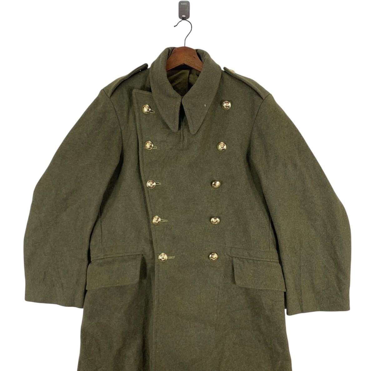 Vintage VINTAGE 1950s BRITISH MILITARY GREAT COAT DISMOUNTED Size US M / EU 48-50 / 2 - 4 Thumbnail