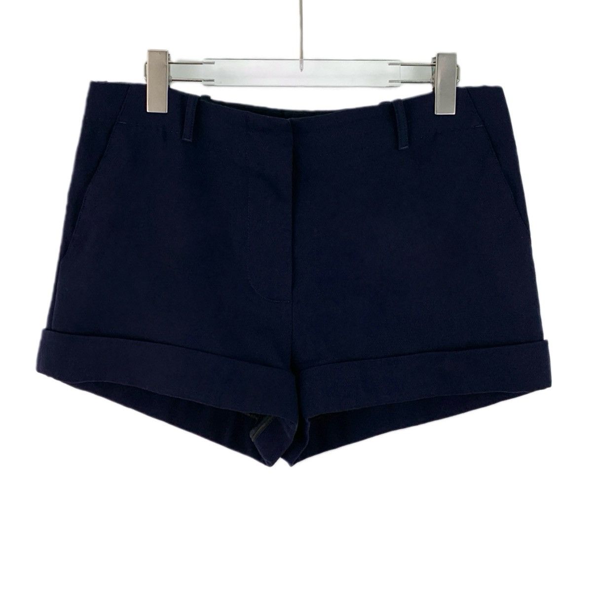 Louis Vuitton Louis Vuitton Dark Blue Wool Casual Shorts K26WX Size 28" / US 6 / IT 42 - 1 Thumbnail