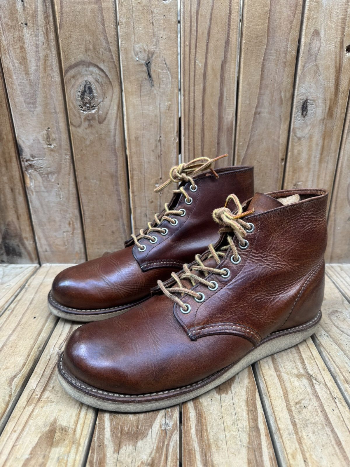 Red Wing Red Wing 9111 Chukka Brown leather boots EUR 41.5 UK 7.5 D Size US 8.5 / EU 41-42 - 8 Thumbnail